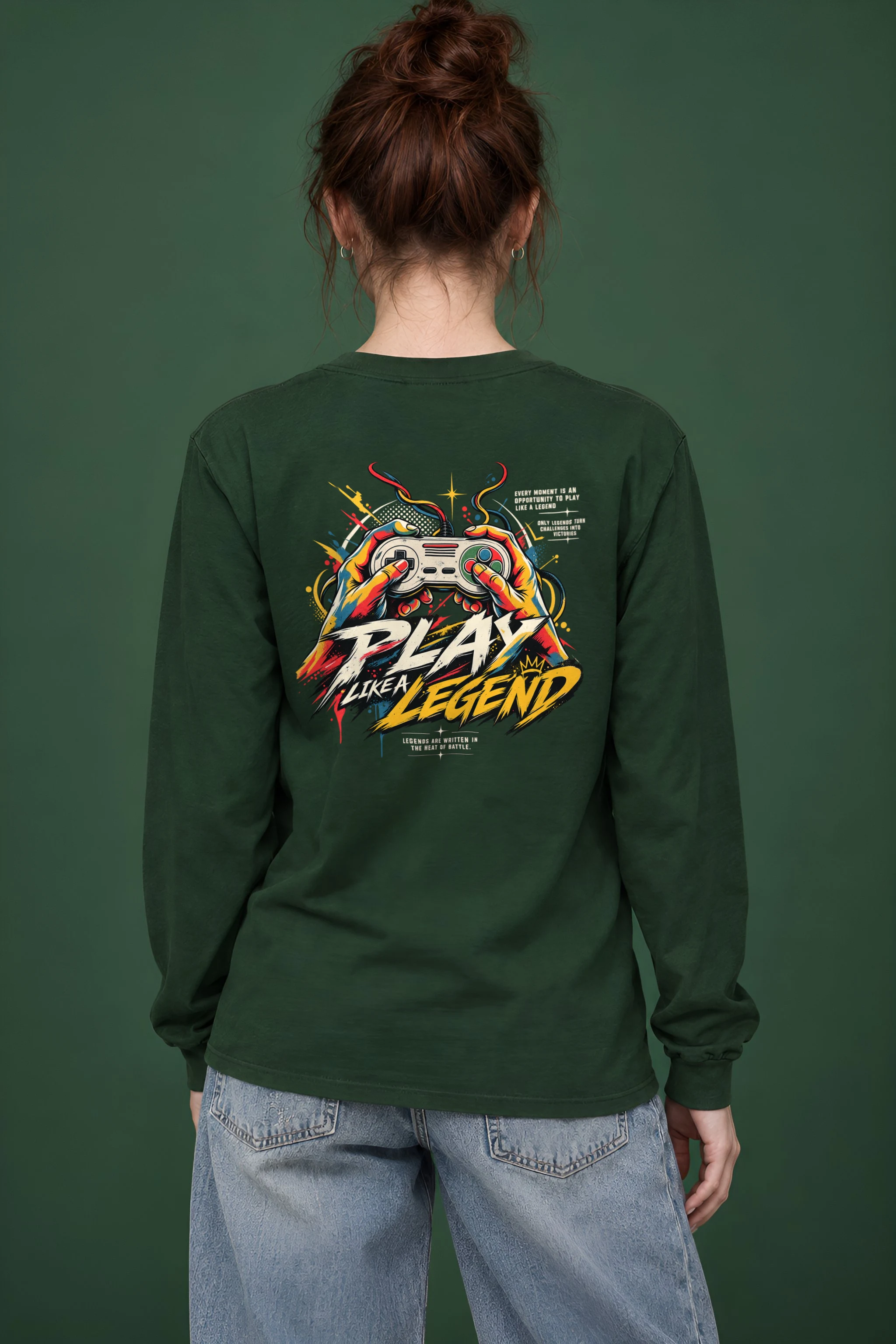"Play Like a Legend" Unisex Longsleeve T-shirt