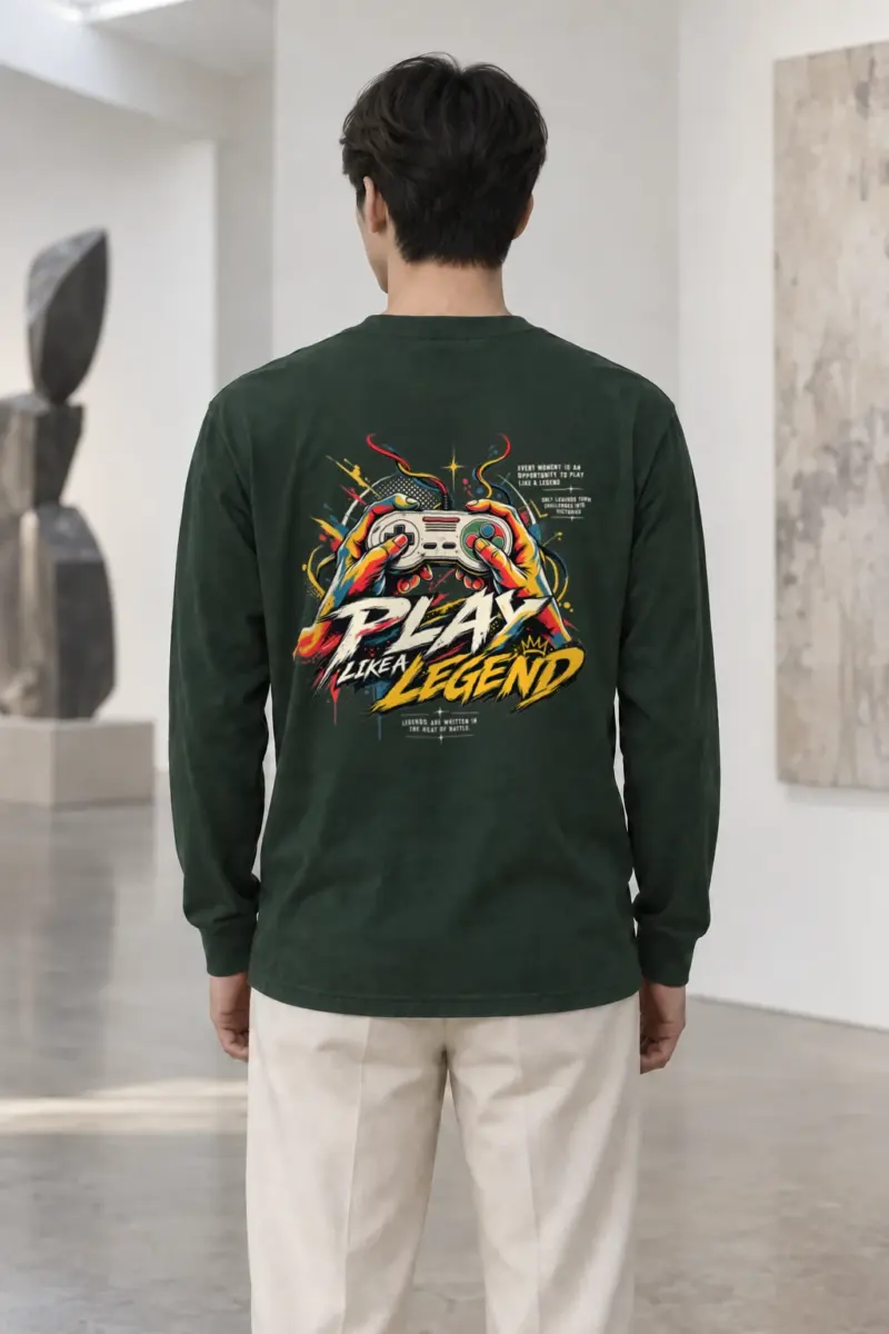 "Play Like a Legend" Unisex Longsleeve T-shirt | Gildan 2400