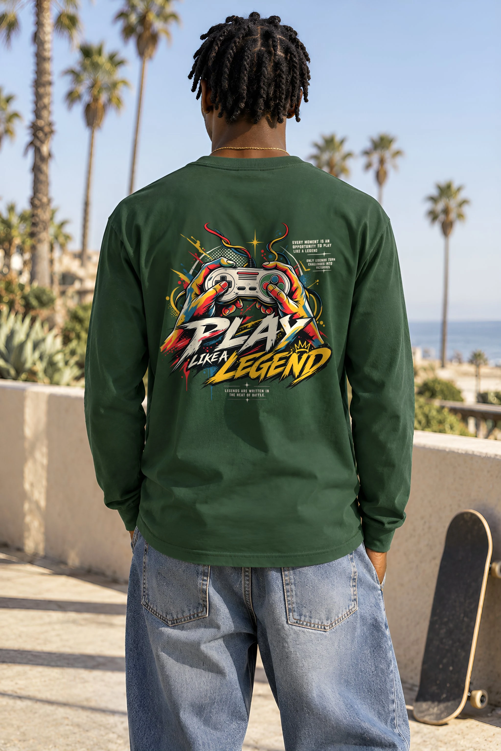 "Play Like a Legend" Unisex Longsleeve T-shirt