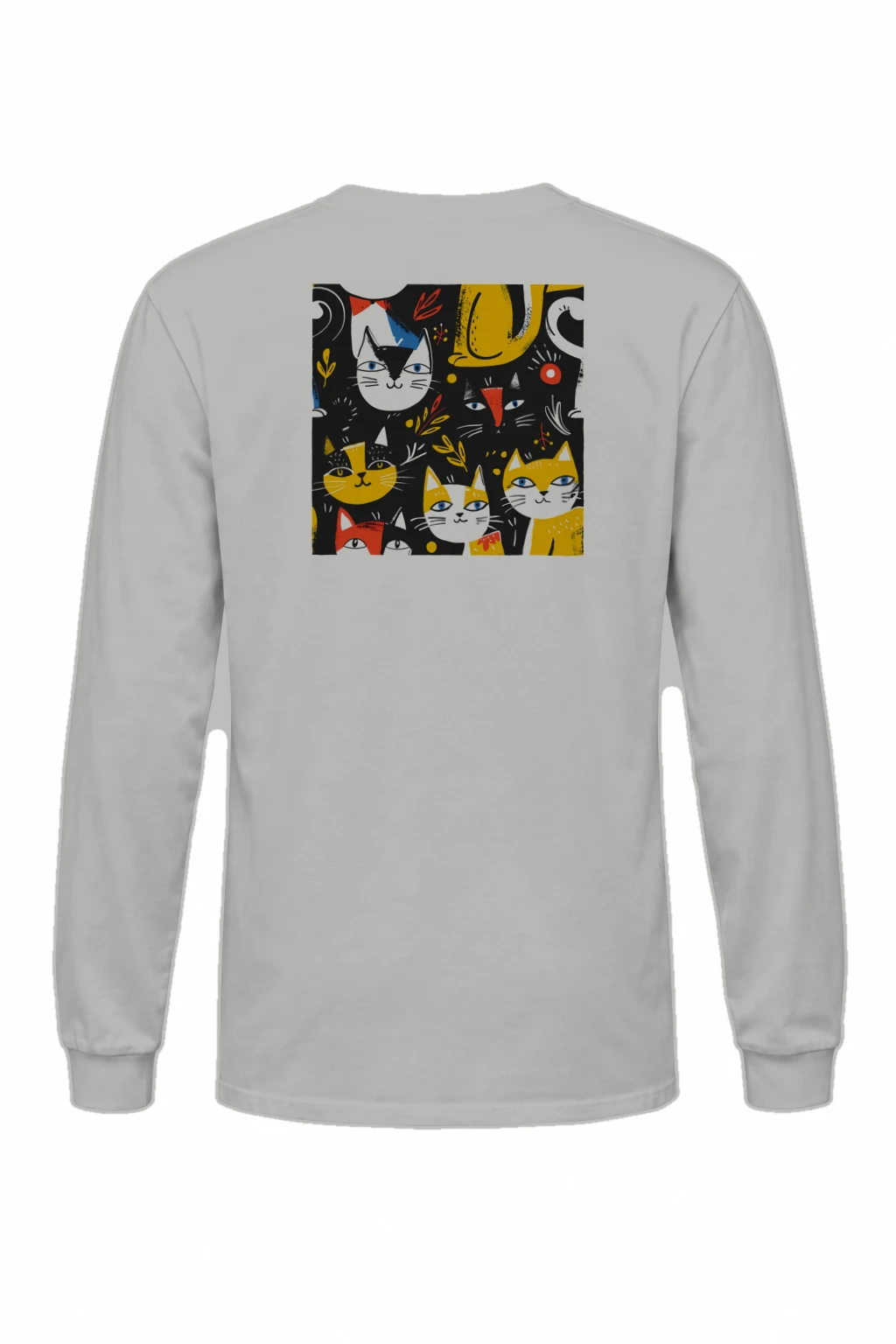 "Playful Cat Garden" Unisex Longsleeve T-shirt | Gildan 2400