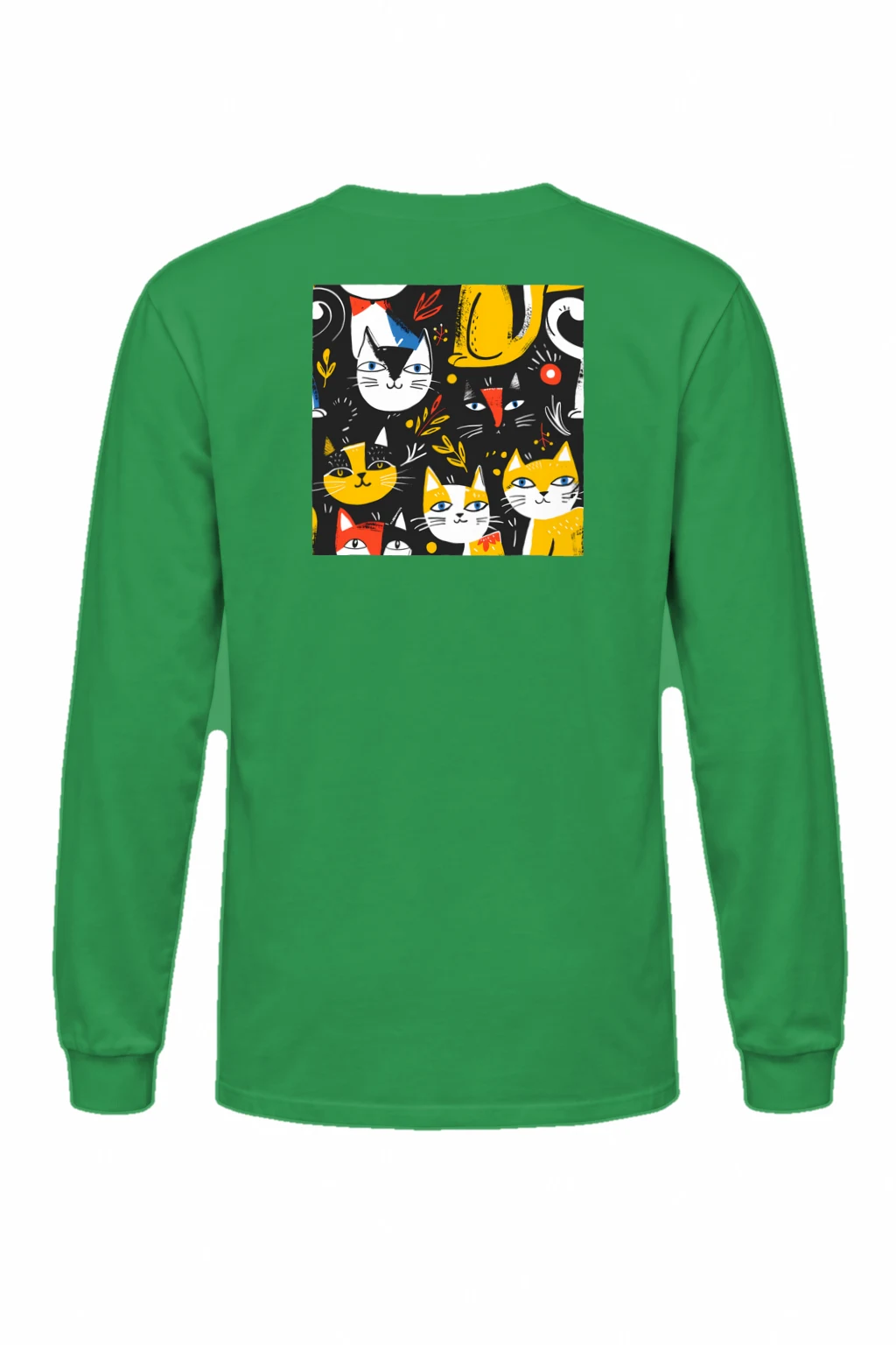 "Playful Cat Garden" Unisex Longsleeve T-shirt | Gildan 2400