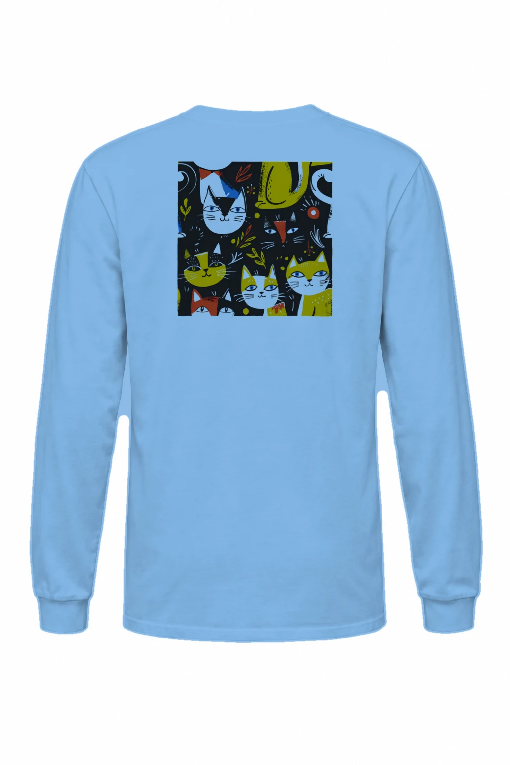 "Playful Cat Garden" Unisex Longsleeve T-shirt | Gildan 2400