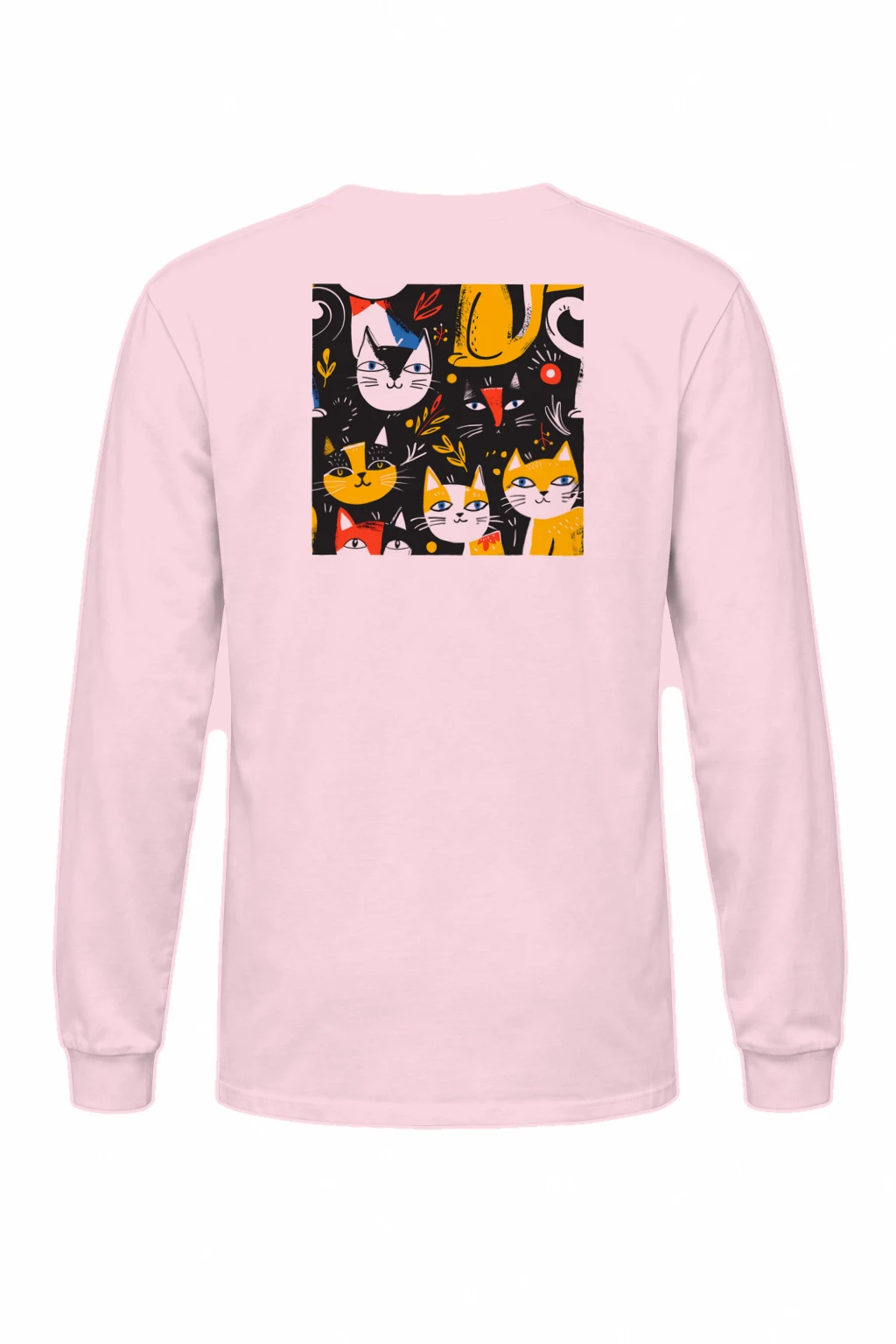 "Playful Cat Garden" Unisex Longsleeve T-shirt | Gildan 2400