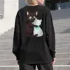 "Playful Cat Hug" Unisex Longsleeve T-shirt | Gildan 2400