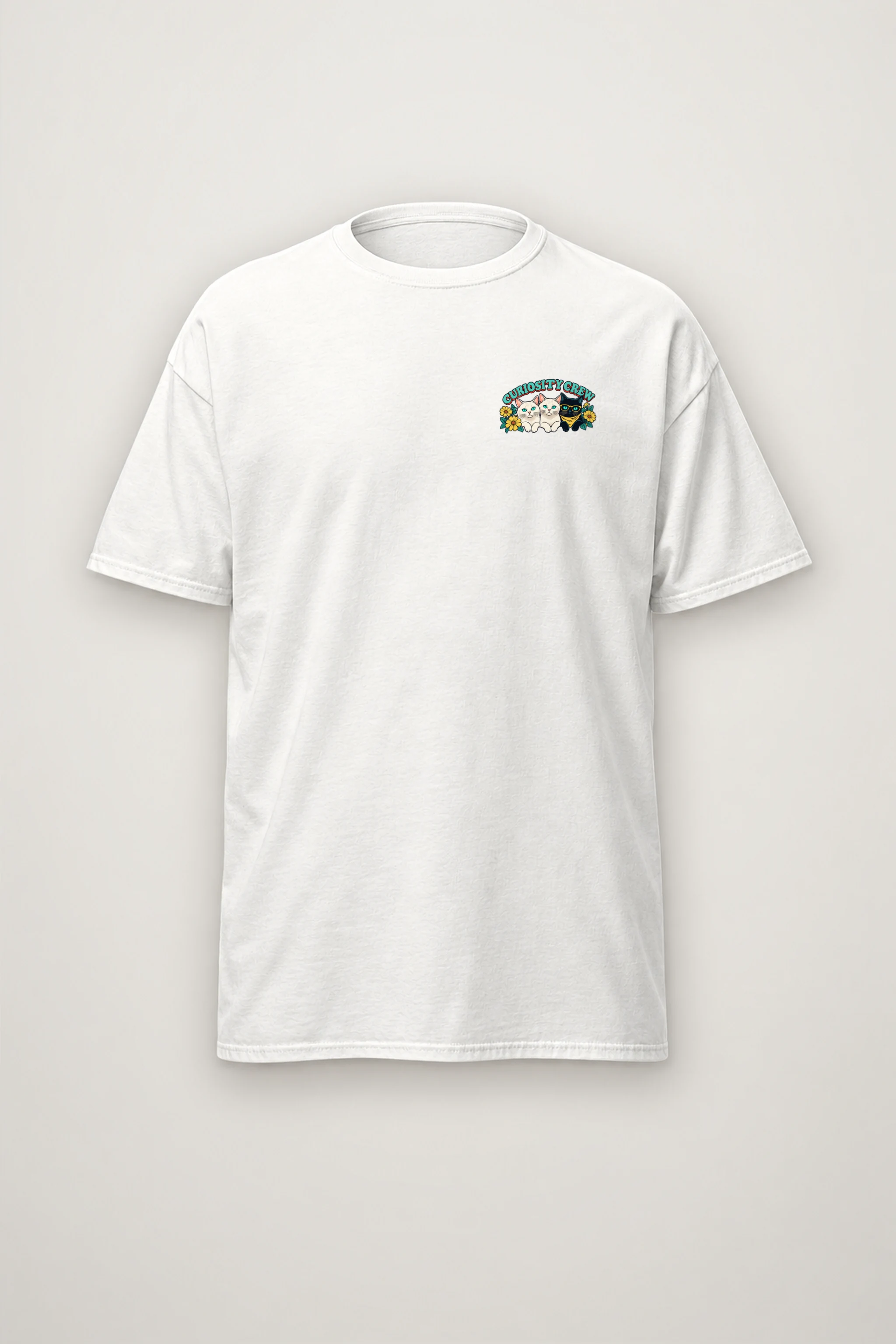 "Playroom Cat Parade" Heavyweight Unisex Crewneck T-shirt