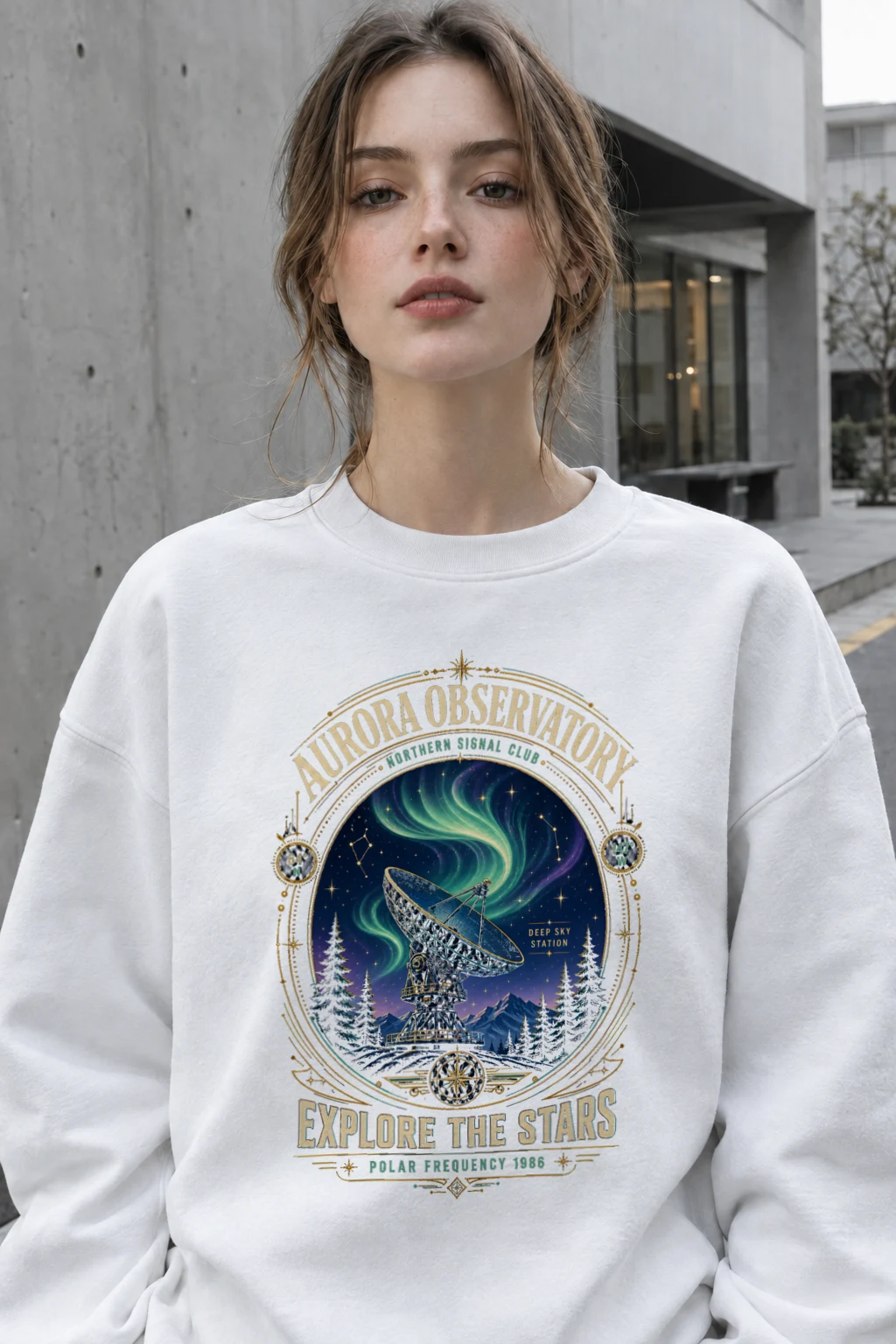 "Polar Frequency 1986" Heavy Blend Unisex Crewneck Sweatshirt | Gildan 18000