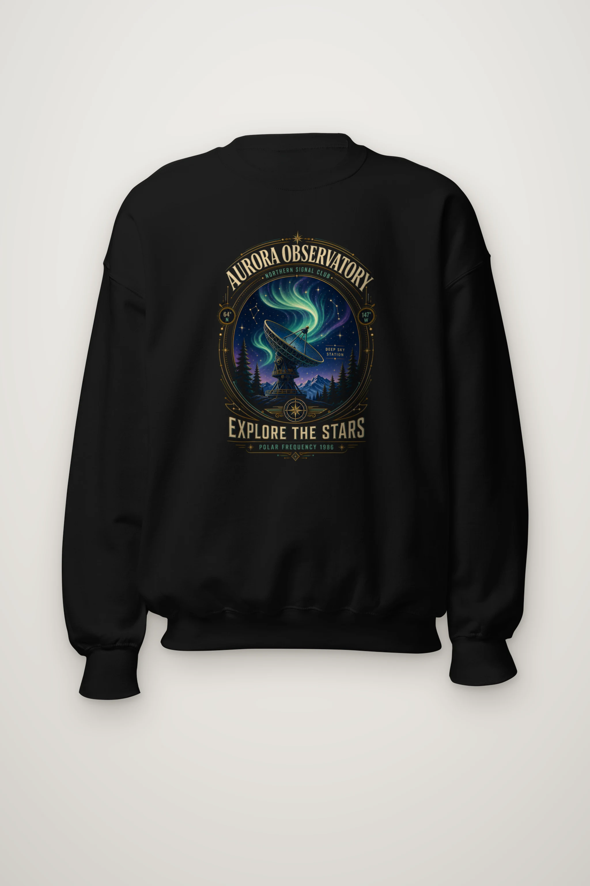"Polar Frequency 1986" Heavy Blend Unisex Crewneck Sweatshirt