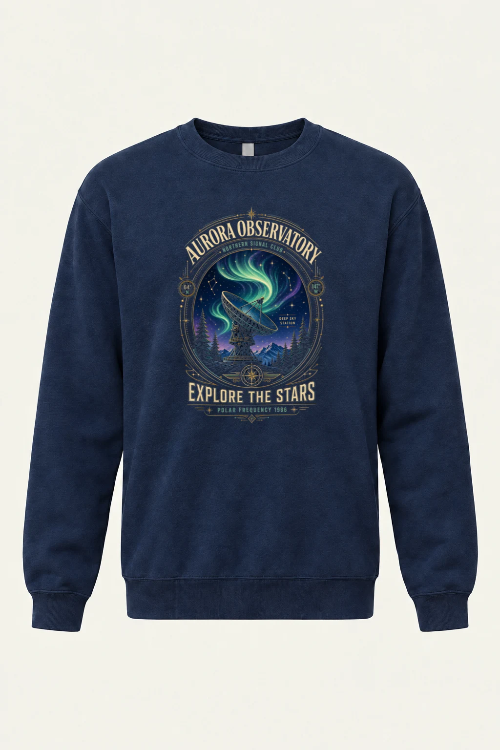 "Polar Frequency 1986" Heavy Blend Unisex Crewneck Sweatshirt | Gildan 18000
