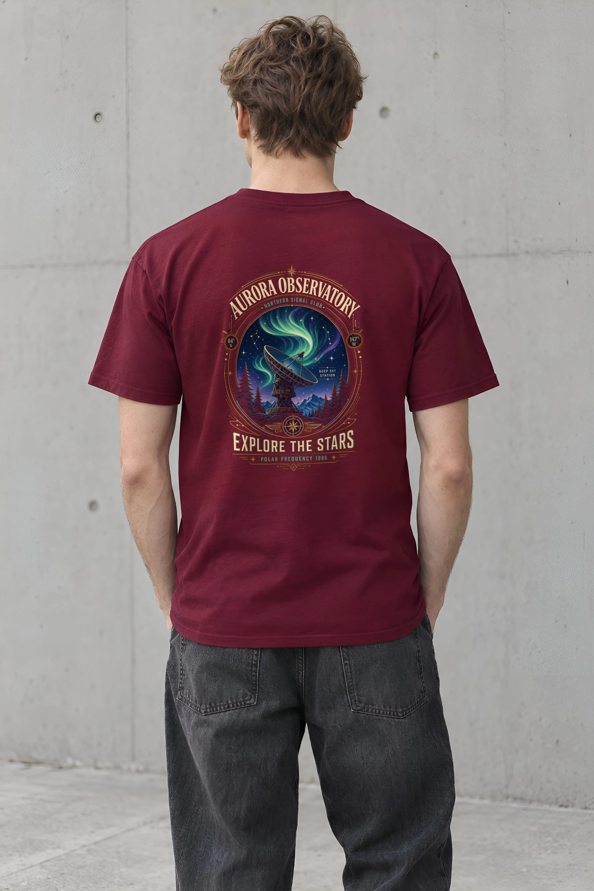 "Polar Frequency 1986" Heavyweight Unisex Crewneck T-shirt