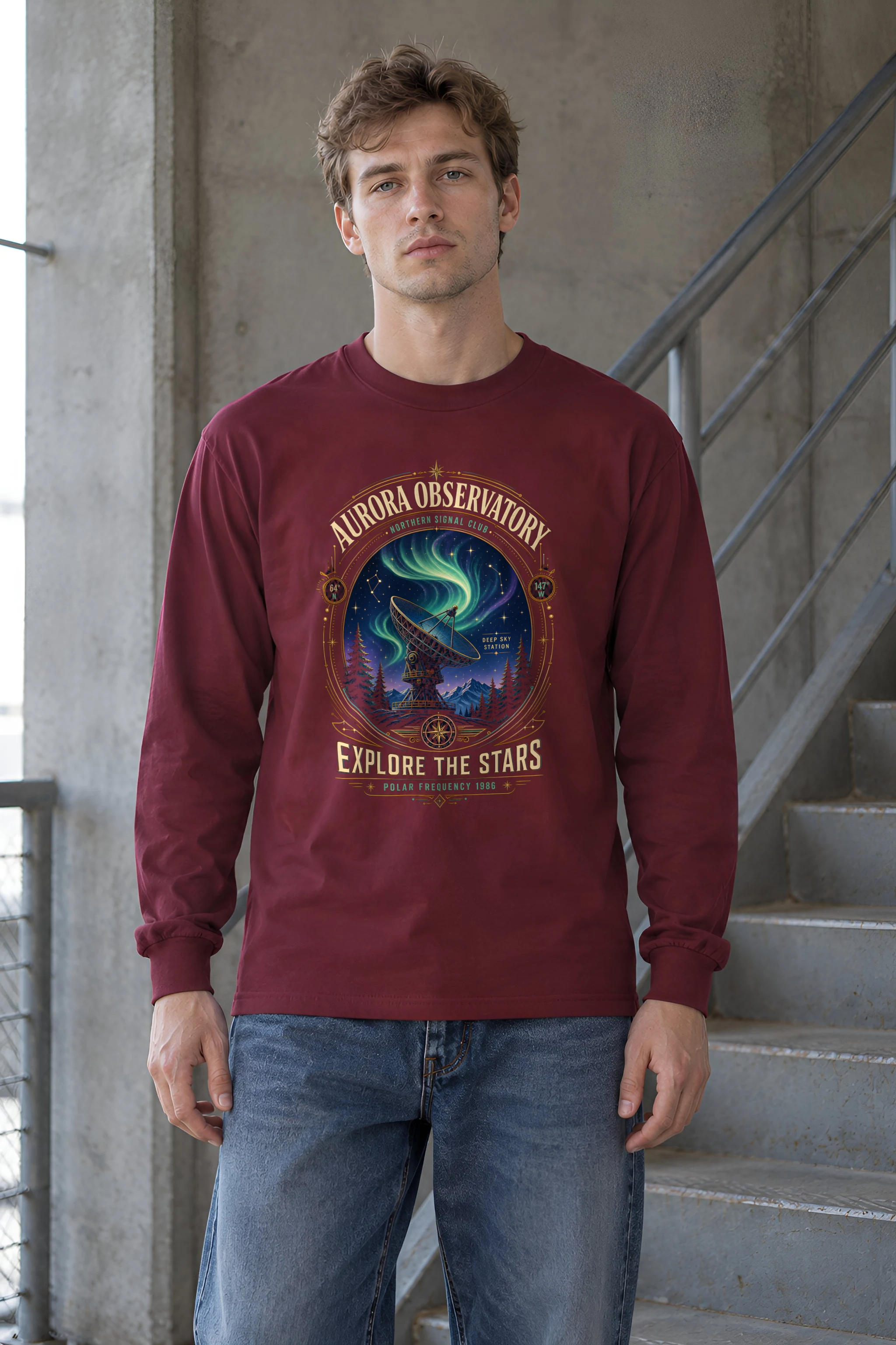 "Polar Frequency" Unisex Longsleeve T-shirt