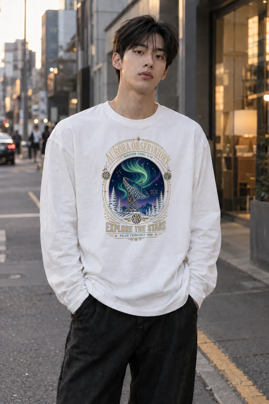 "Polar Frequency" Unisex Longsleeve T-shirt | Gildan 2400