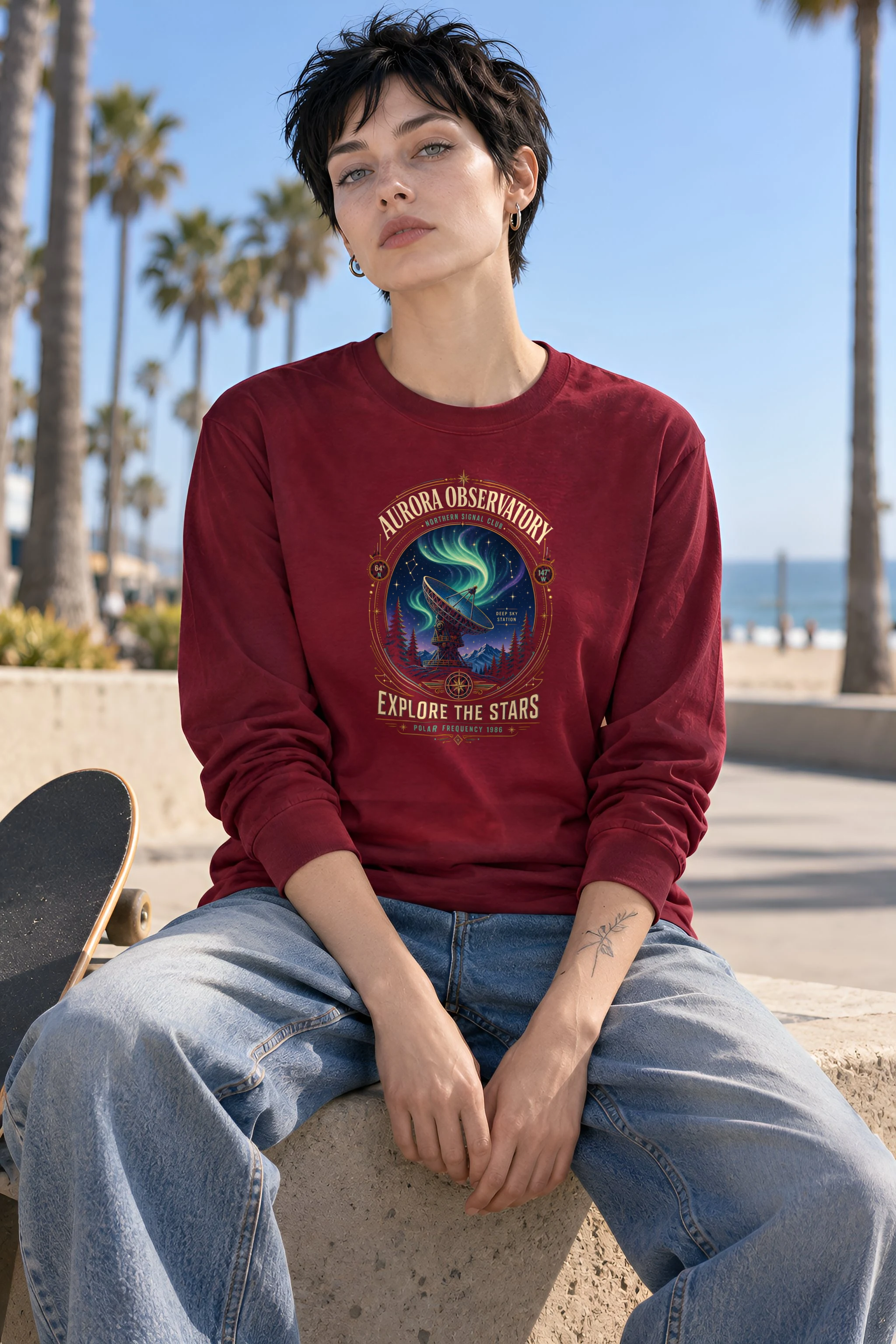 "Polar Frequency" Unisex Longsleeve T-shirt