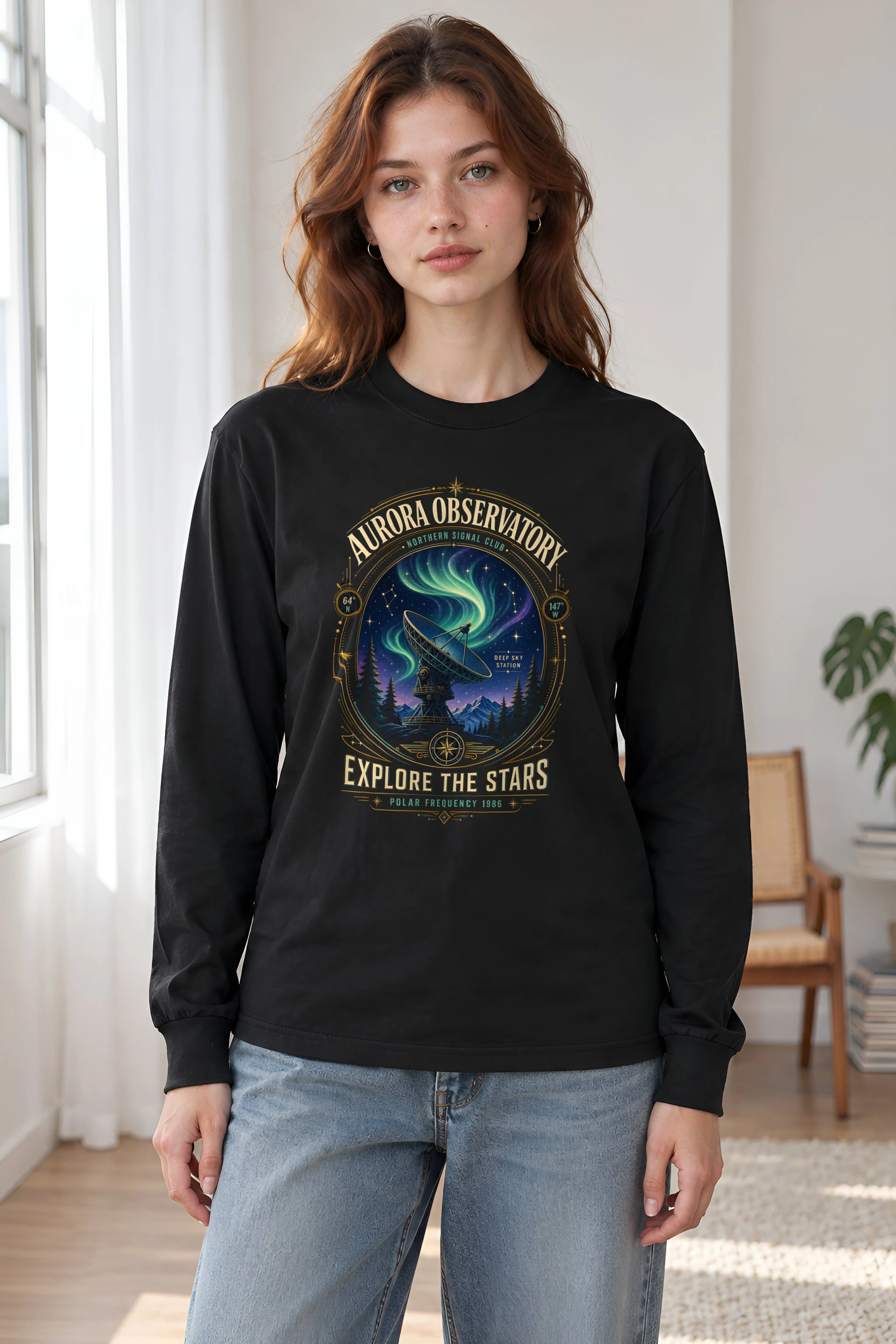 "Polar Frequency" Unisex Longsleeve T-shirt