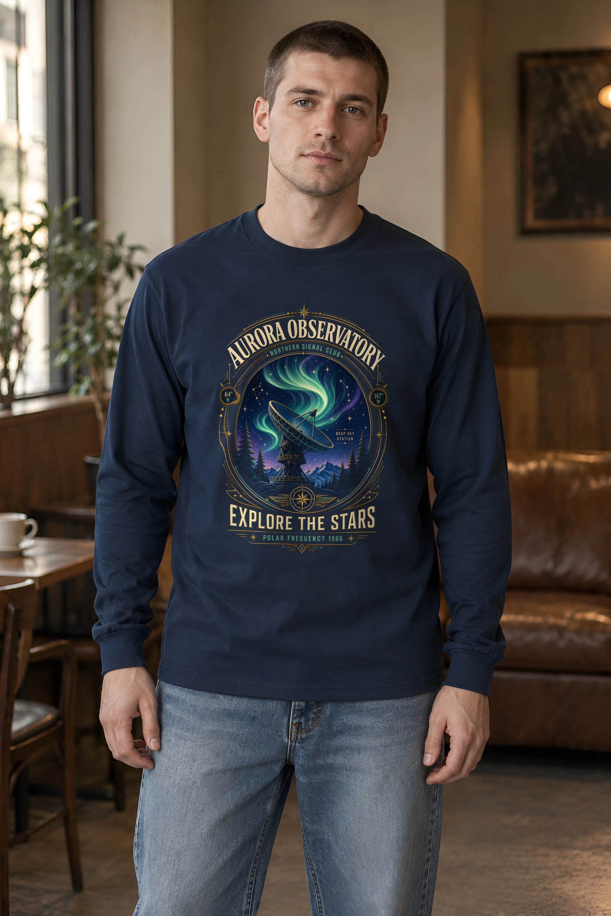 "Polar Frequency" Unisex Longsleeve T-shirt
