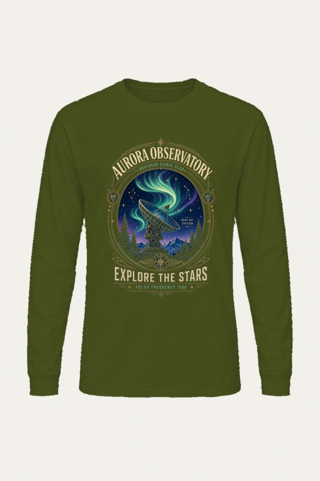 "Polar Frequency" Unisex Longsleeve T-shirt | Gildan 2400