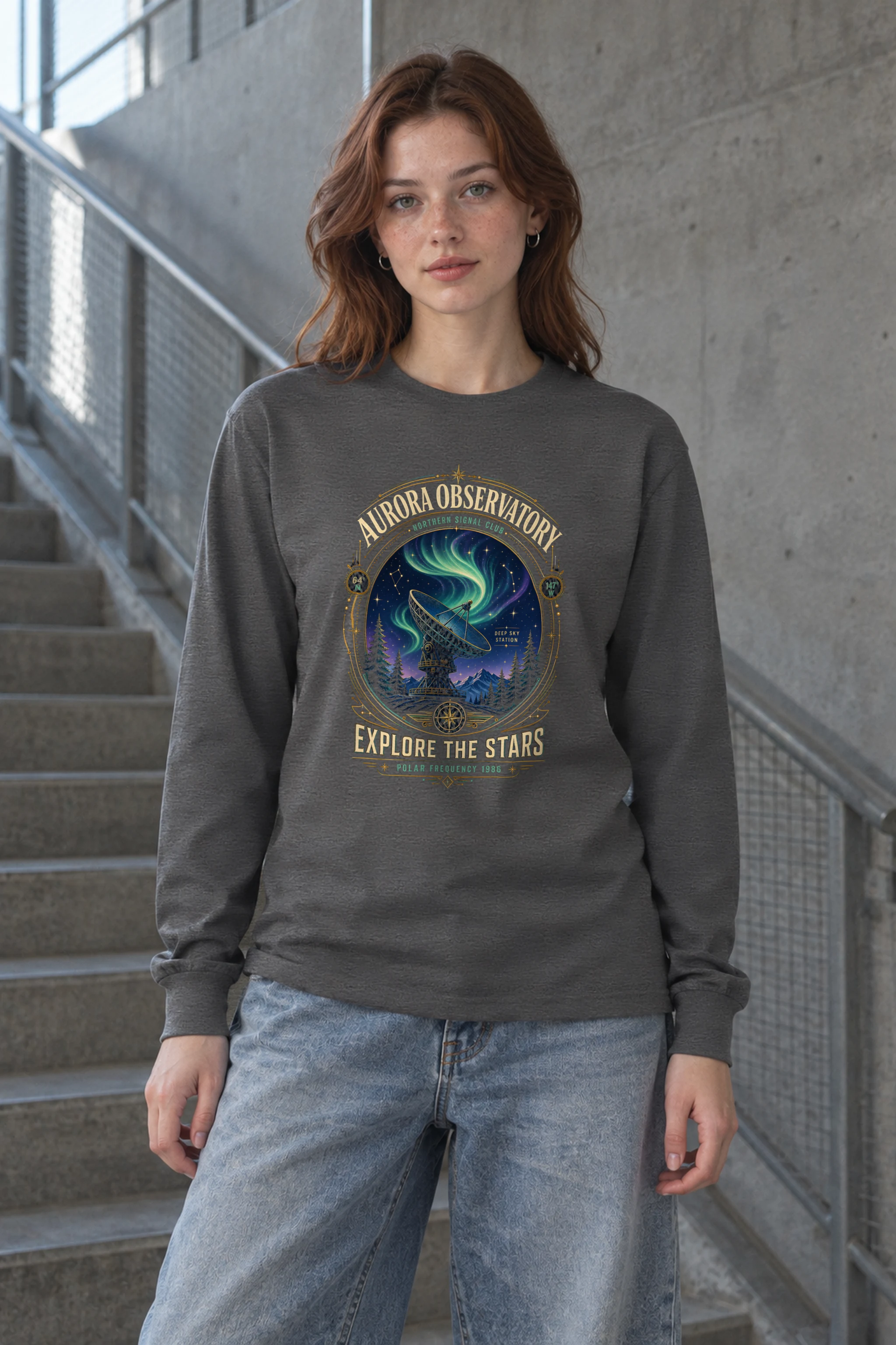 "Polar Frequency" Unisex Longsleeve T-shirt