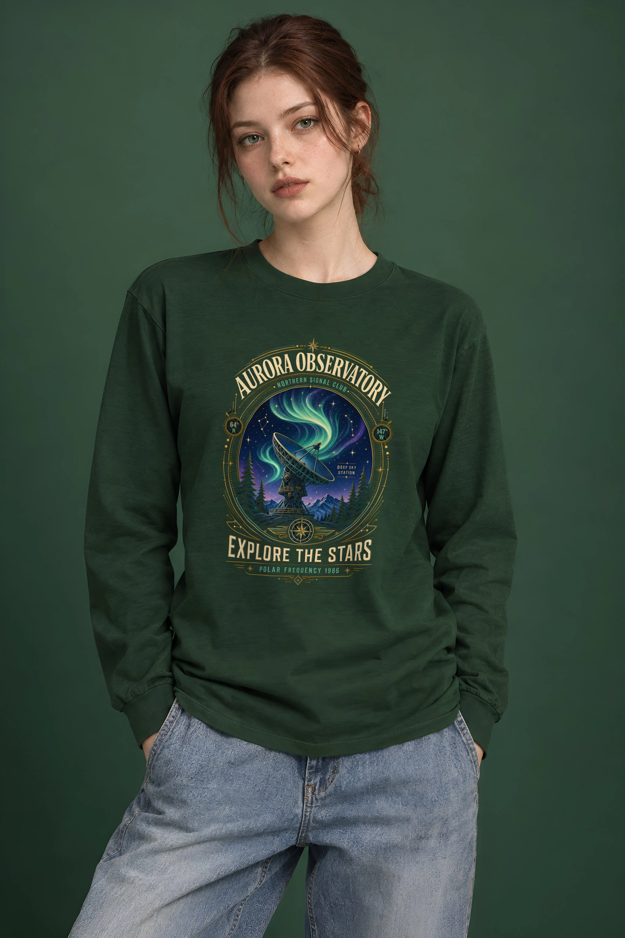 "Polar Frequency" Unisex Longsleeve T-shirt