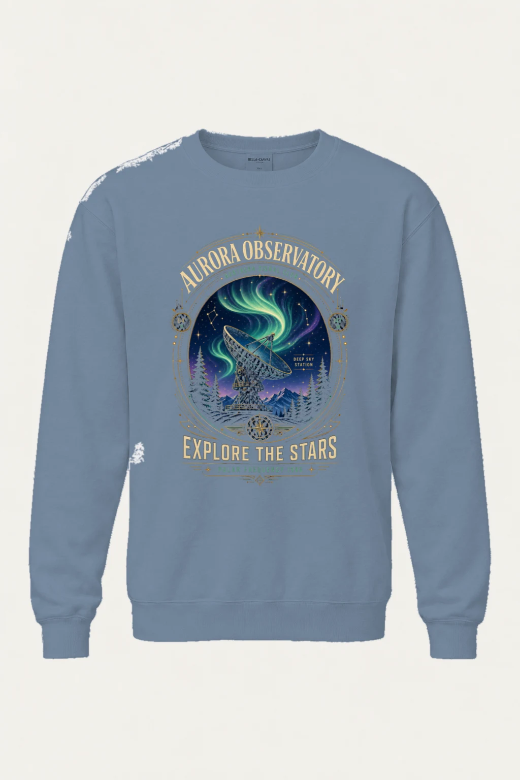 "Polar Frequency" Unisex Sponge Fleece Crewneck Sweatshirt | Bella + Canvas 3901