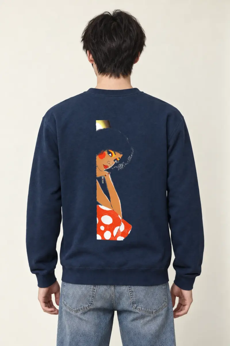 "Polka Dot Muse" Heavy Blend Unisex Crewneck Sweatshirt