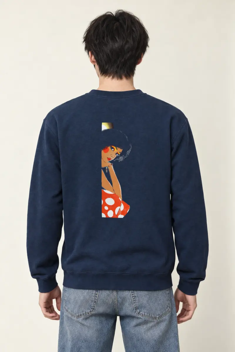"Polka Dot Muse" Heavy Blend Unisex Crewneck Sweatshirt