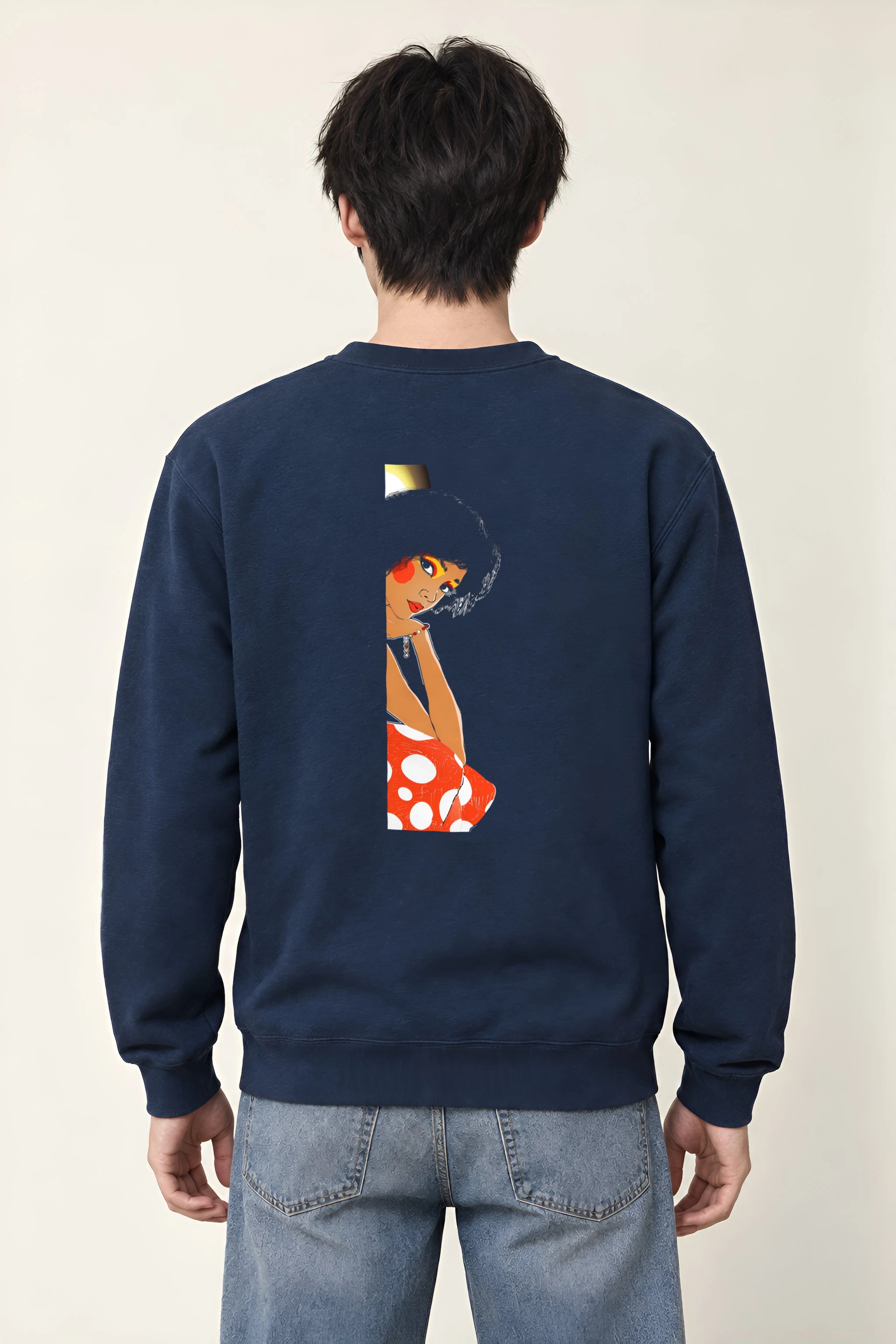 "Polka Dot Muse" Heavy Blend Unisex Crewneck Sweatshirt