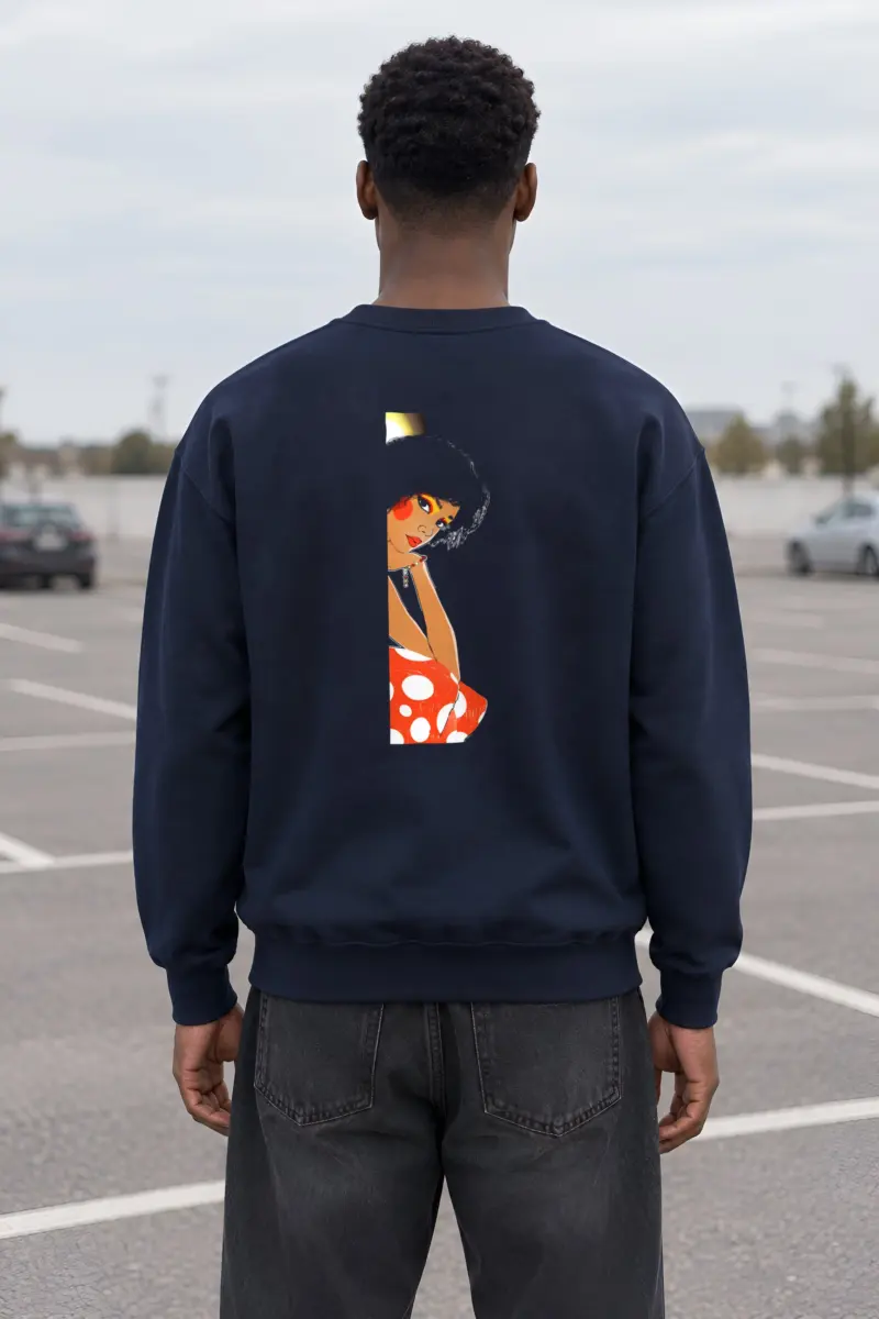 "Polka Dot Muse" Heavy Blend Unisex Crewneck Sweatshirt