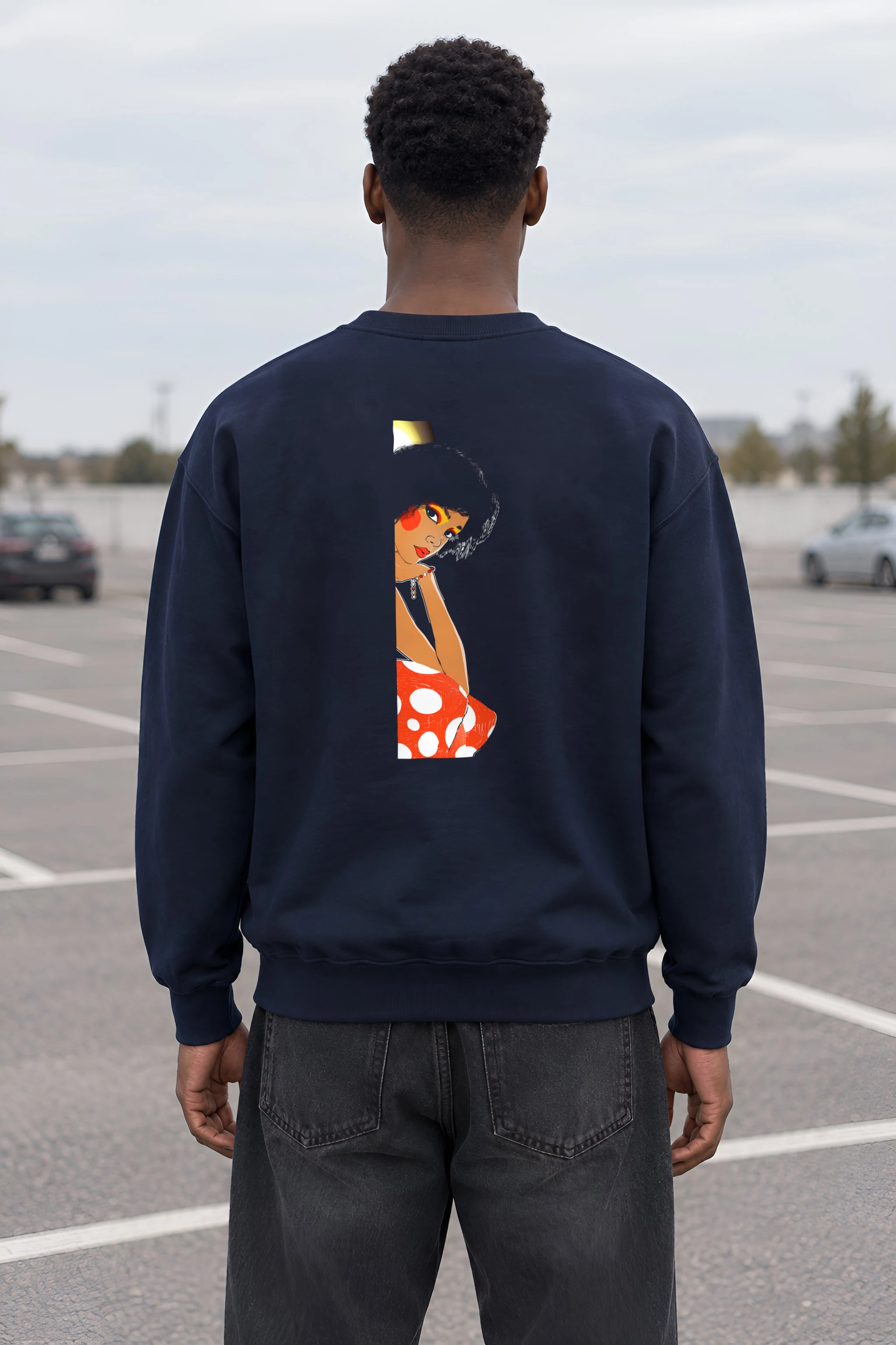 "Polka Dot Muse" 1 Crewneck Sweatshirt