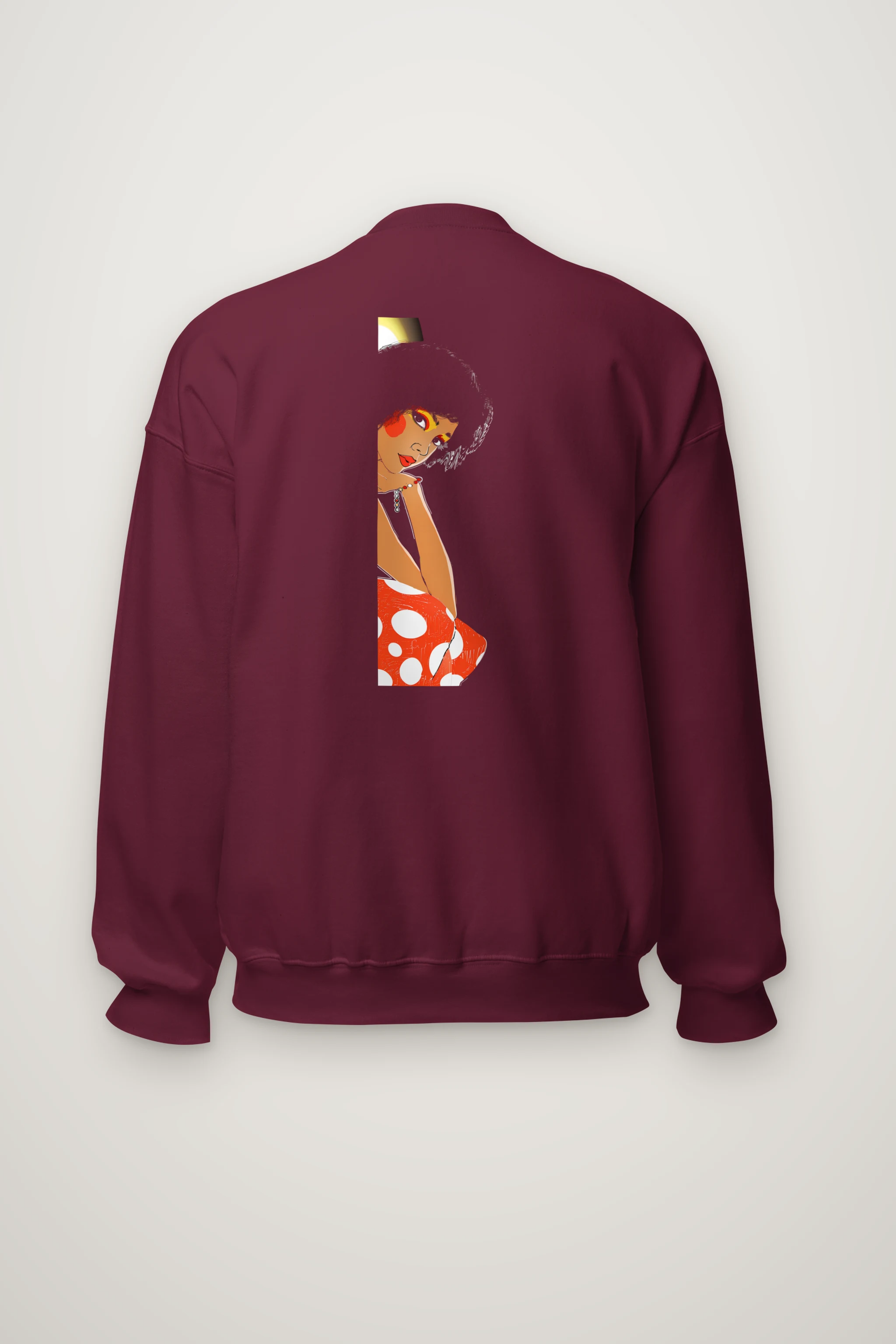 "Polka Dot Muse" Heavy Blend Unisex Crewneck Sweatshirt