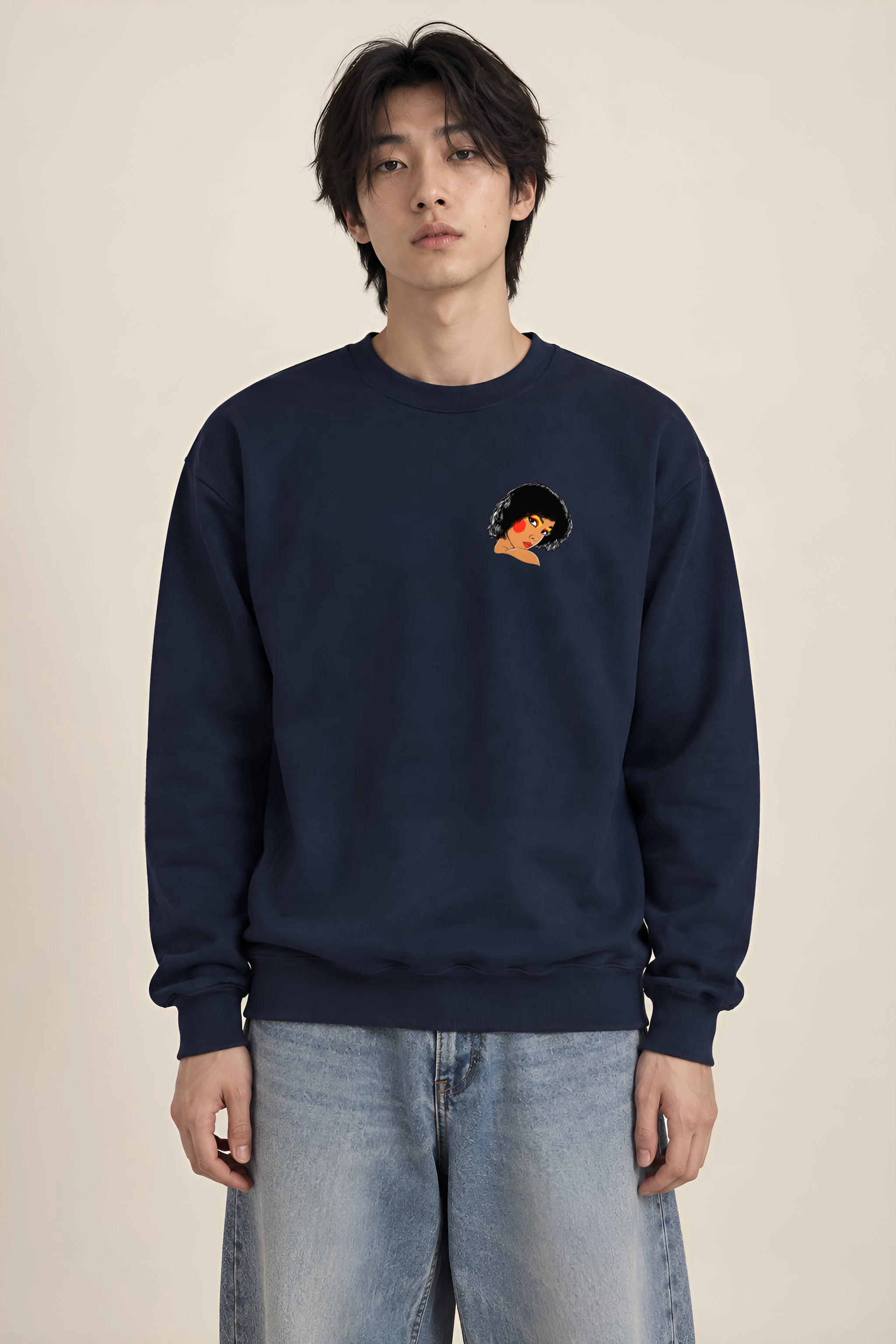 "Polka Dot Muse" Heavy Blend Unisex Crewneck Sweatshirt