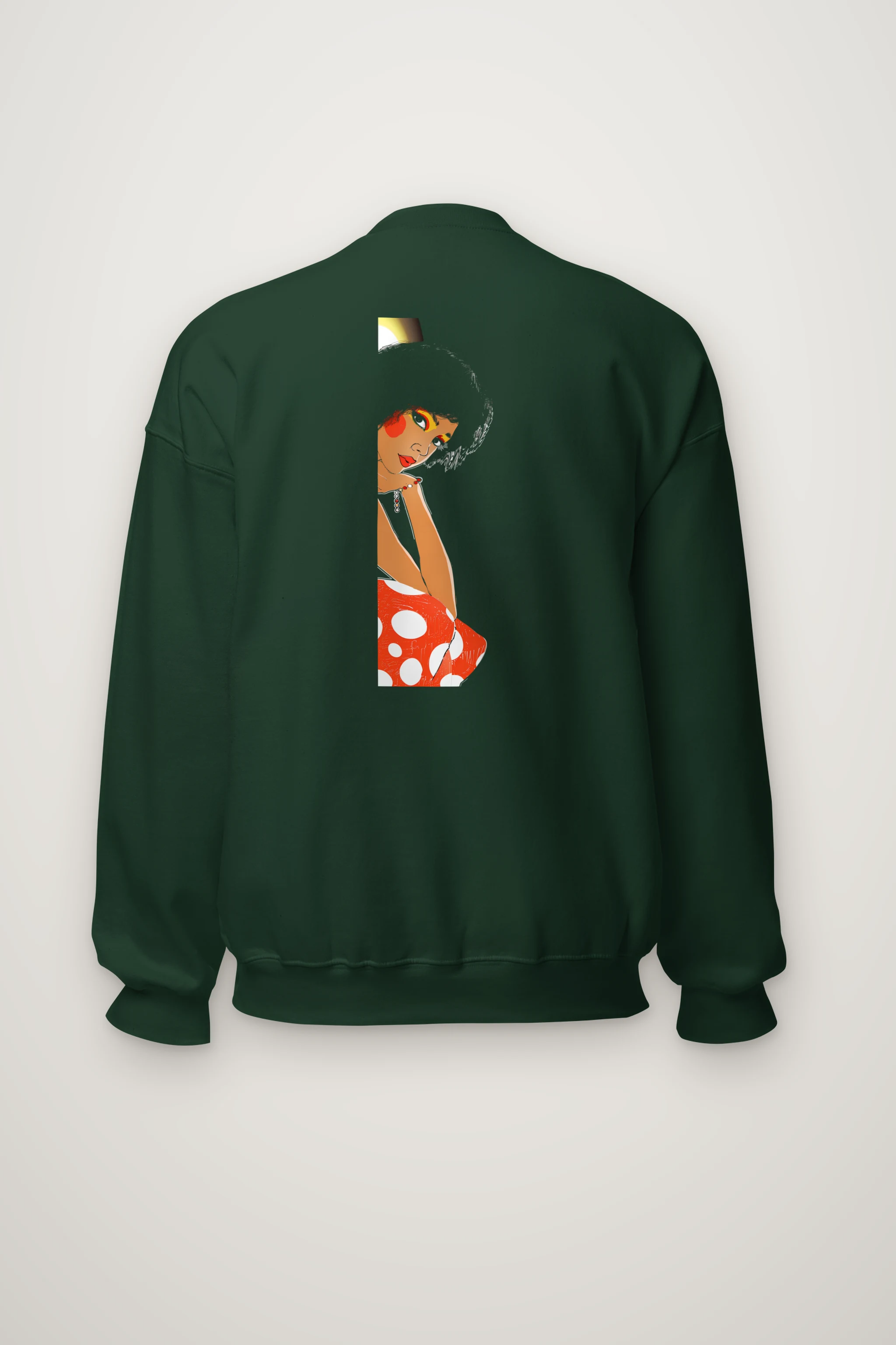 "Polka Dot Muse" Heavy Blend Unisex Crewneck Sweatshirt