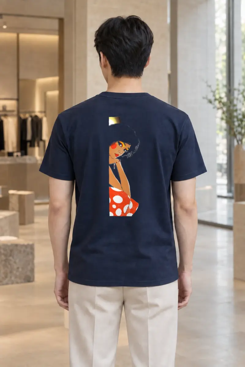 "Polka Dot Muse" Heavyweight Unisex Crewneck T-shirt | Gildan 5000