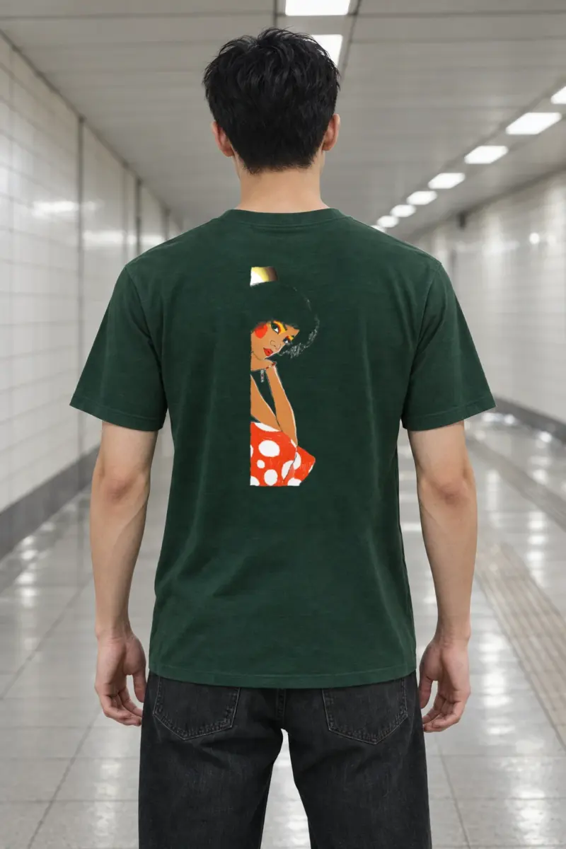 "Polka Dot Muse" Heavyweight Unisex Crewneck T-shirt
