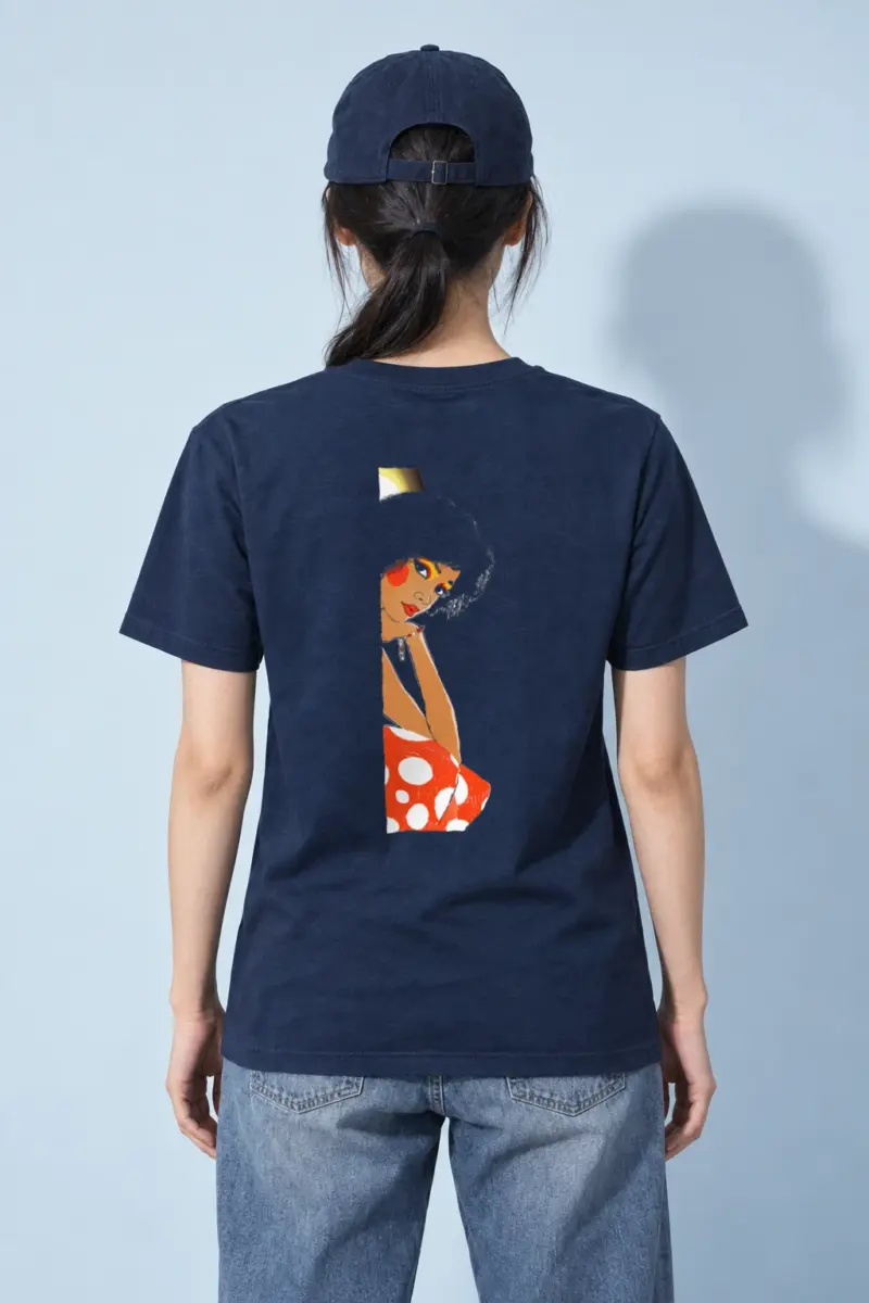 "Polka Dot Muse" Heavyweight Unisex Crewneck T-shirt