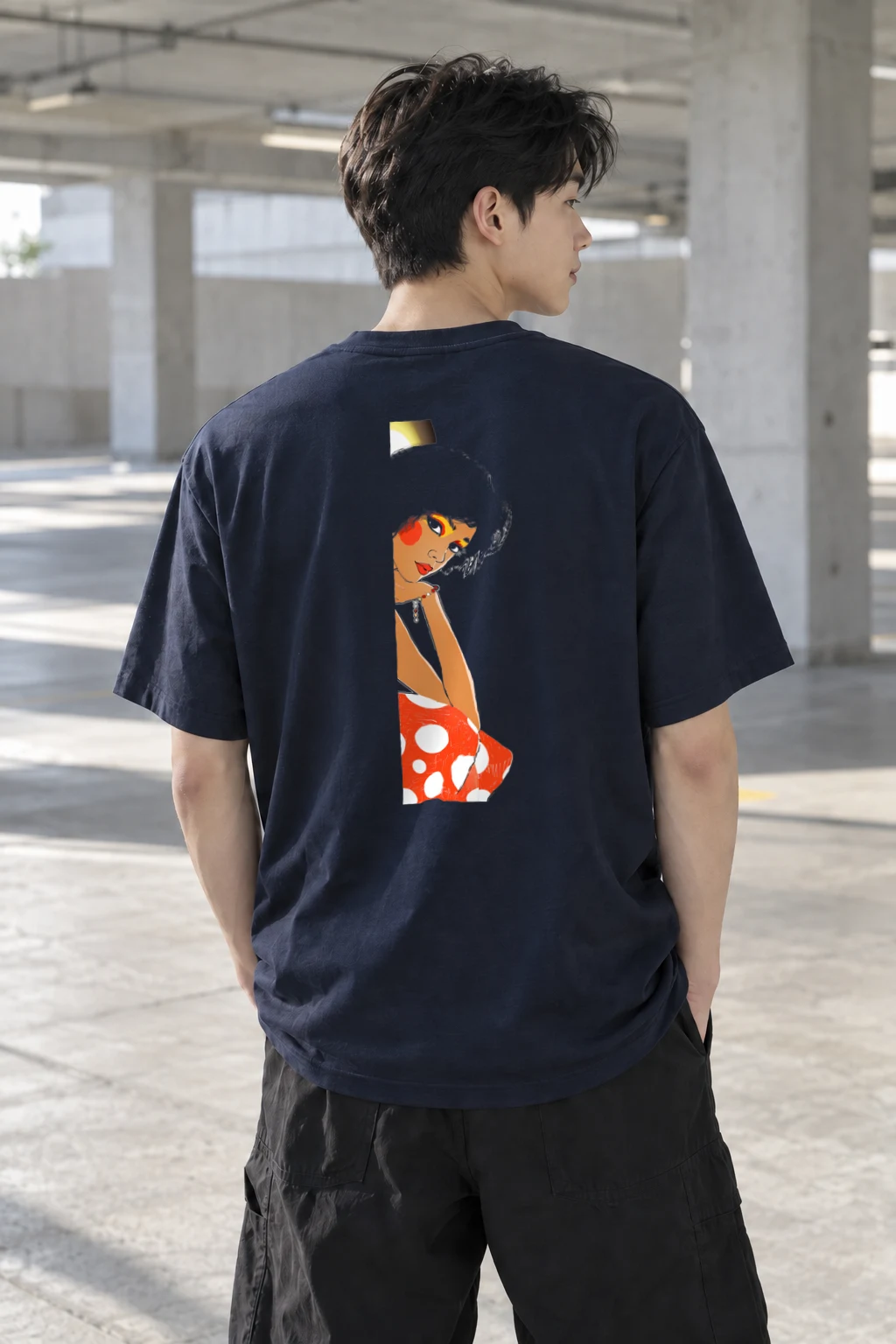 "Polka Dot Muse" Heavyweight Unisex Crewneck T-shirt | Gildan 5000