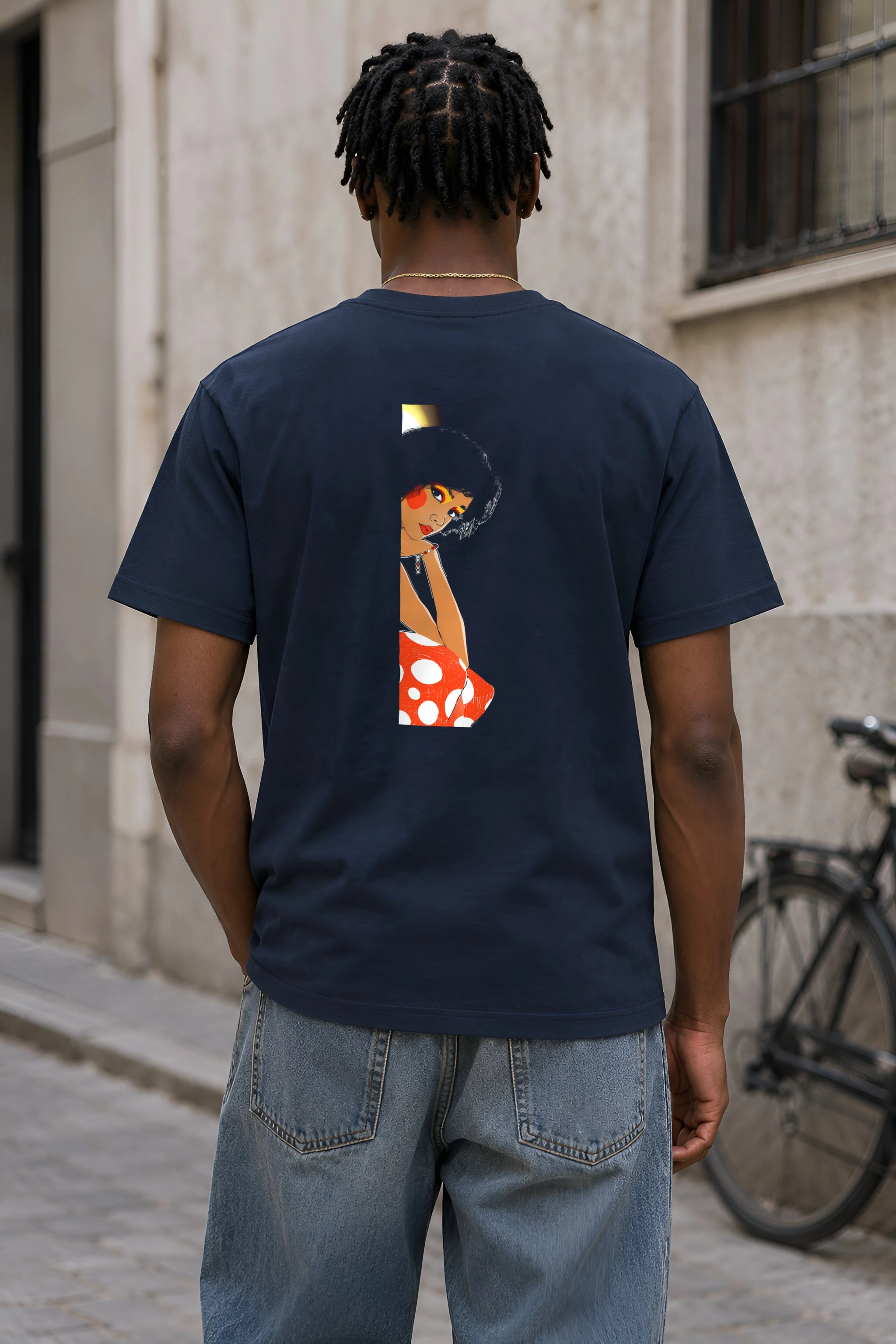 "Polka Dot Muse" Heavyweight Unisex Crewneck T-shirt