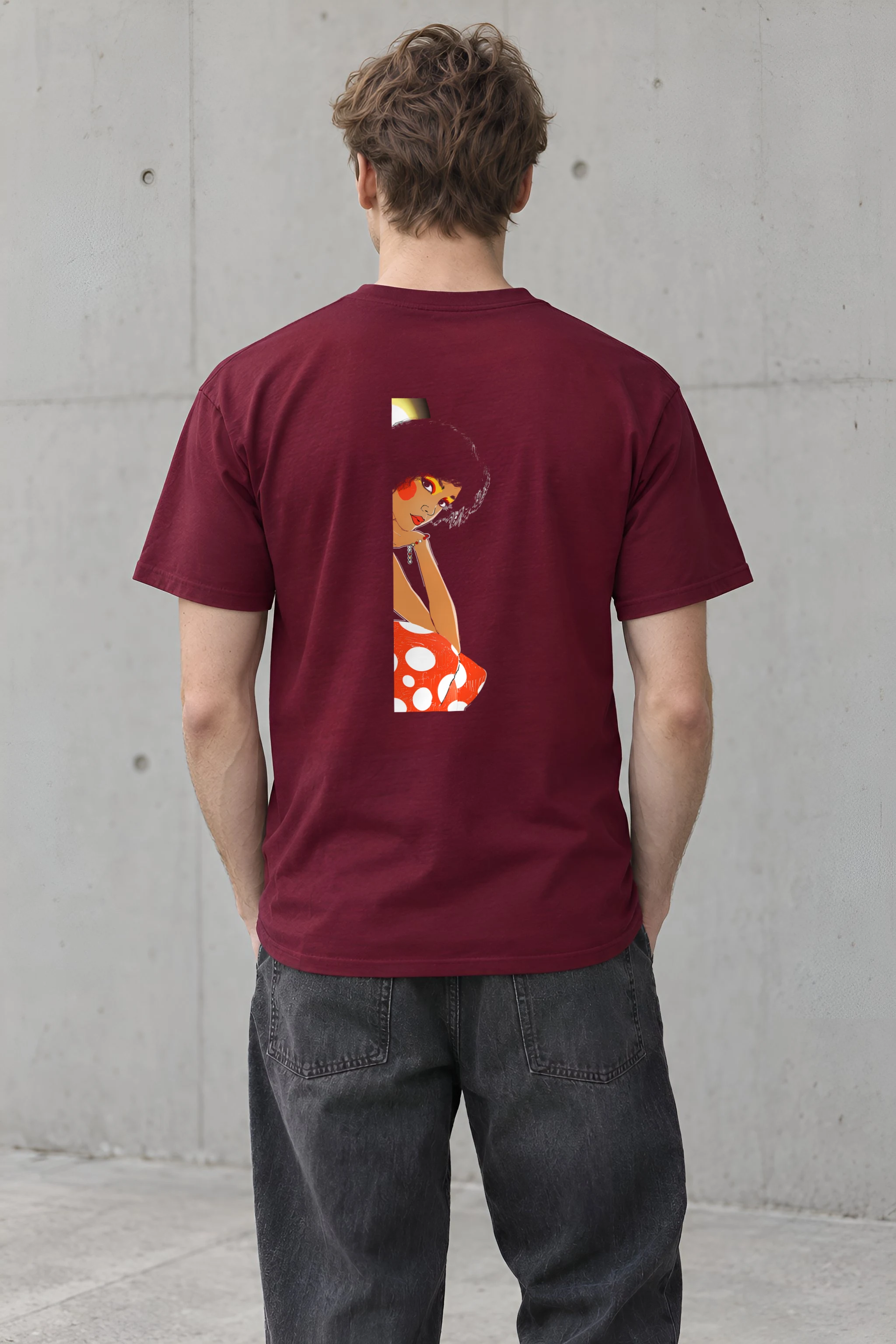 "Polka Dot Muse" Heavyweight Unisex Crewneck T-shirt