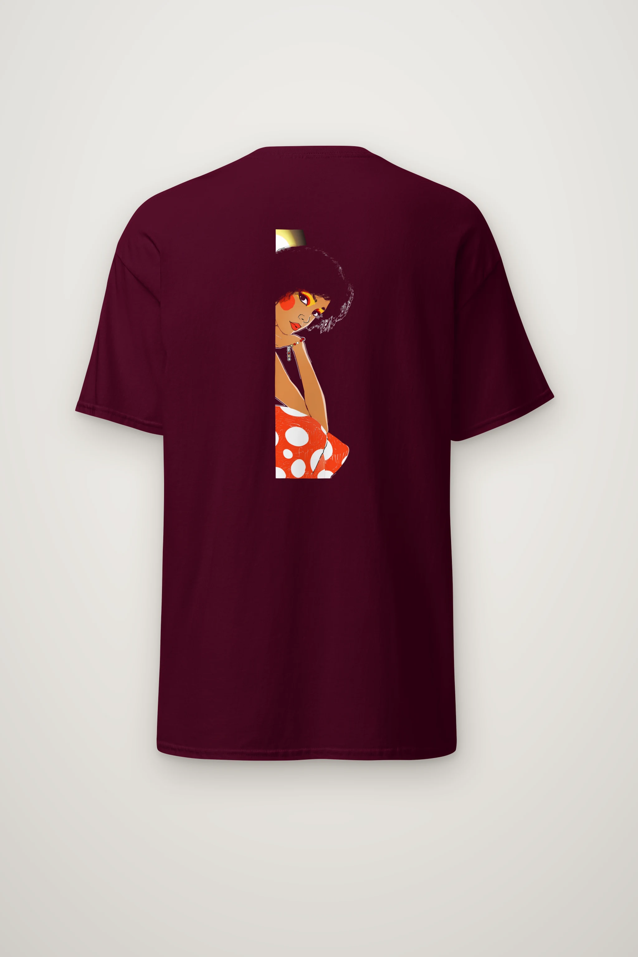 "Polka Dot Muse" Heavyweight Unisex Crewneck T-shirt