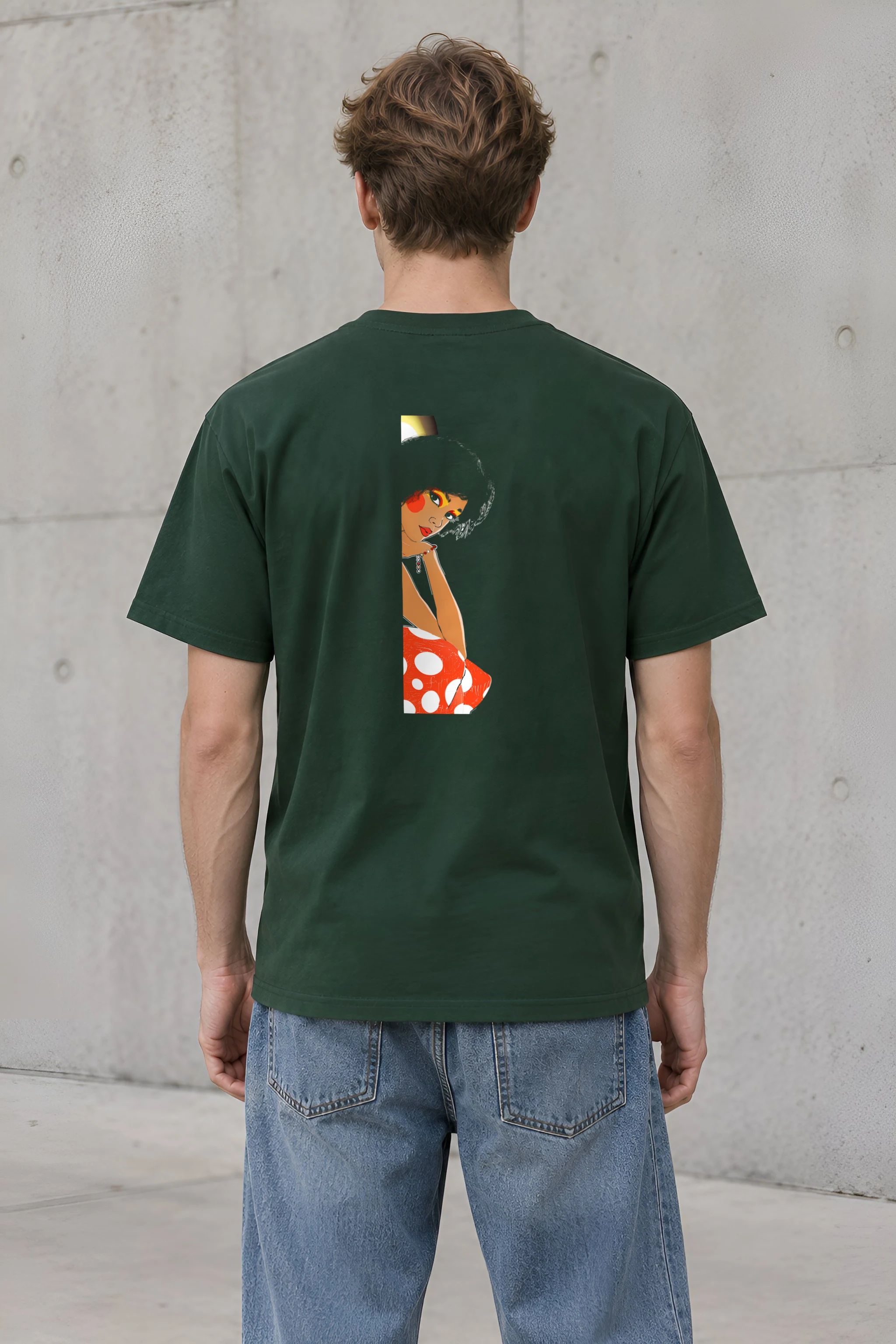 "Polka Dot Muse" Heavyweight Unisex Crewneck T-shirt