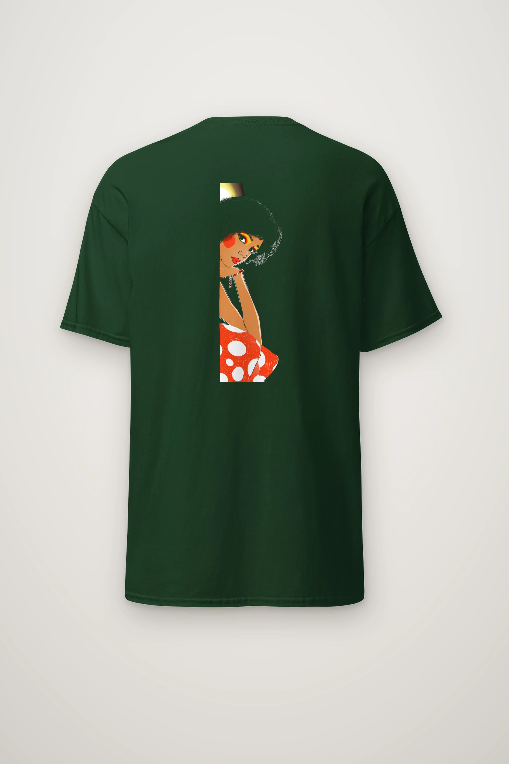 "Polka Dot Muse" Heavyweight Unisex Crewneck T-shirt