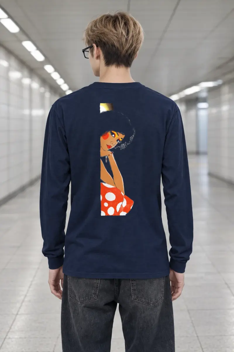 "Polka Dot Muse" Unisex Longsleeve T-shirt