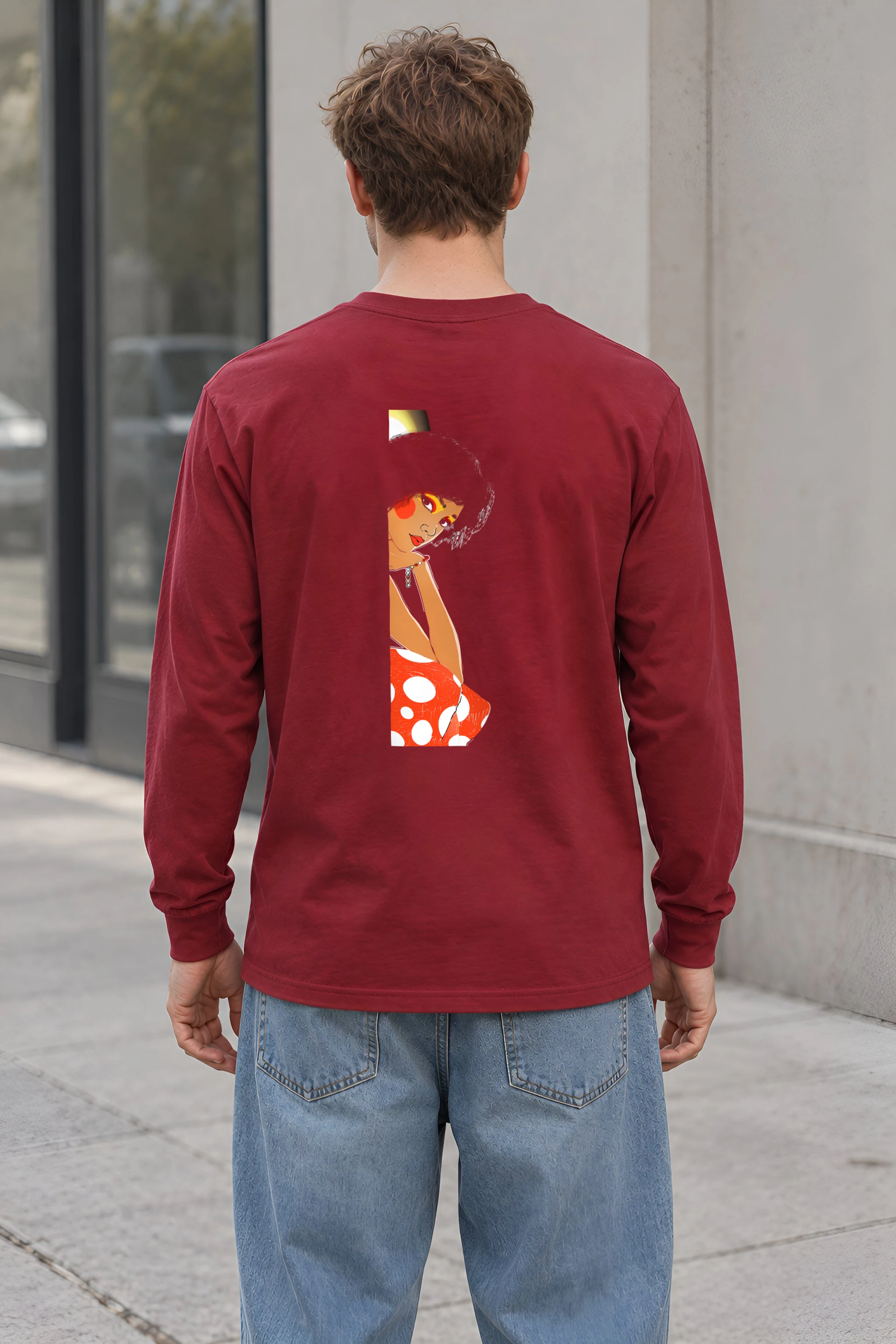 "Polka Dot Muse" Unisex Longsleeve T-shirt