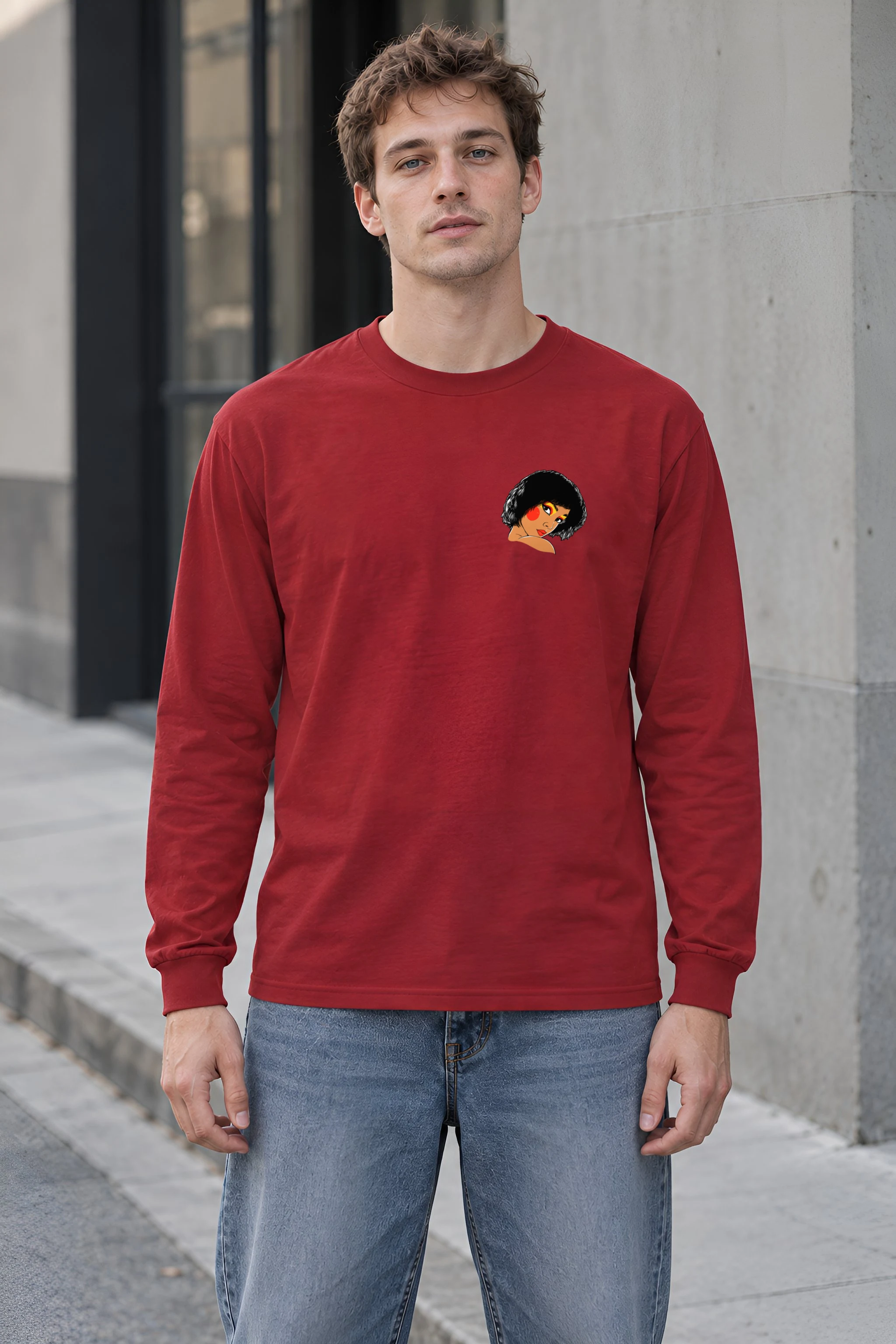 "Polka Dot Muse" Unisex Longsleeve T-shirt