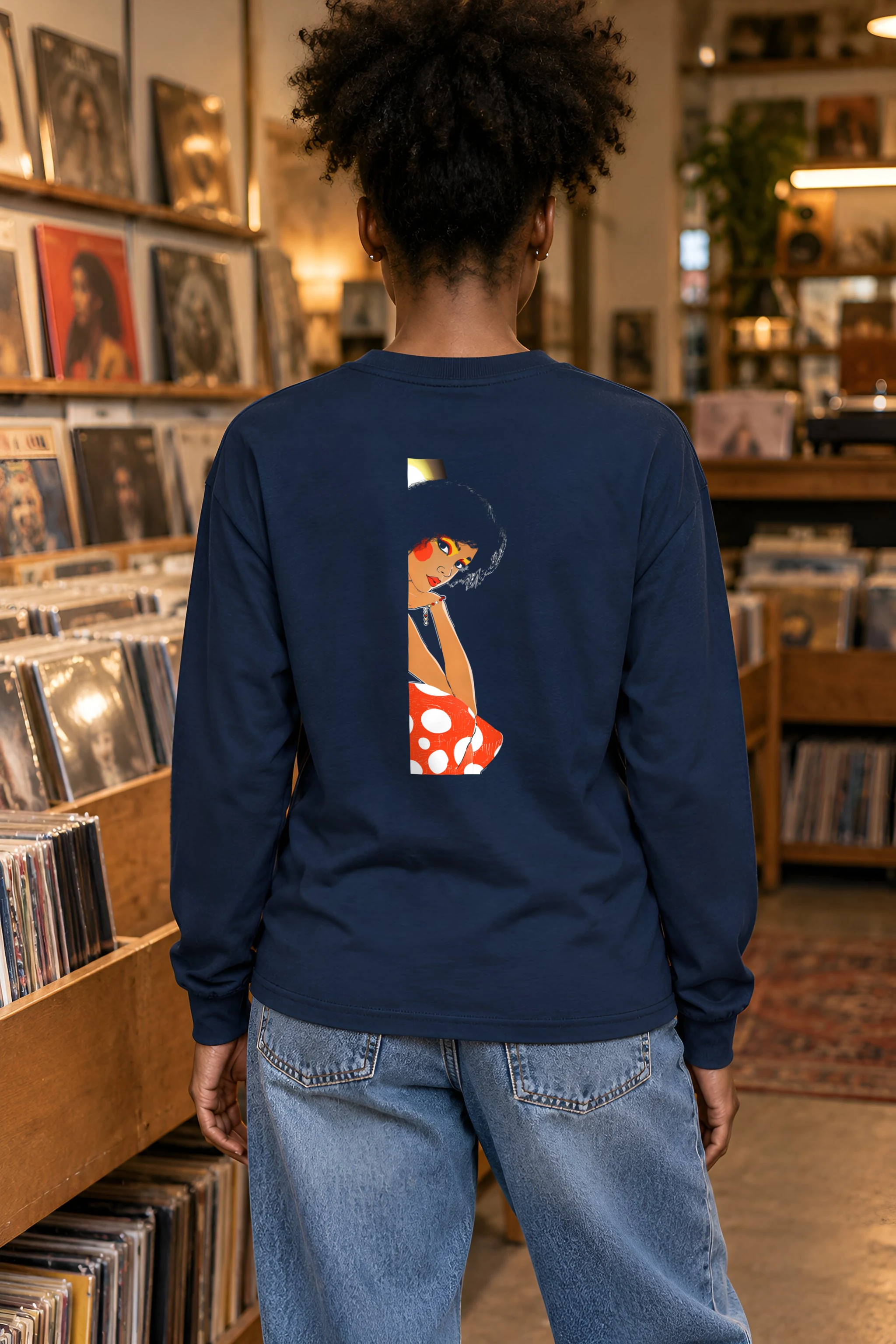 "Polka Dot Muse" Unisex Longsleeve T-shirt