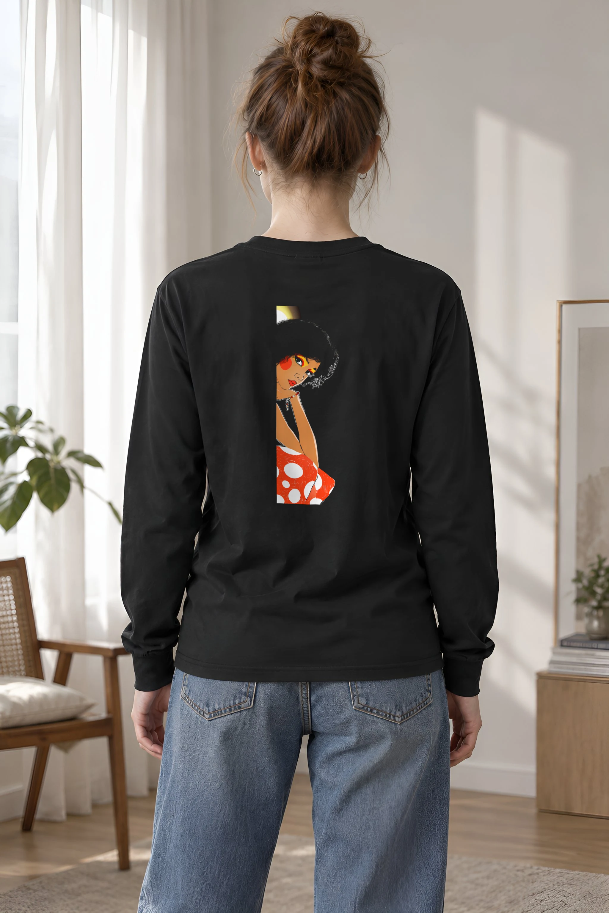 "Polka Dot Muse" Unisex Longsleeve T-shirt