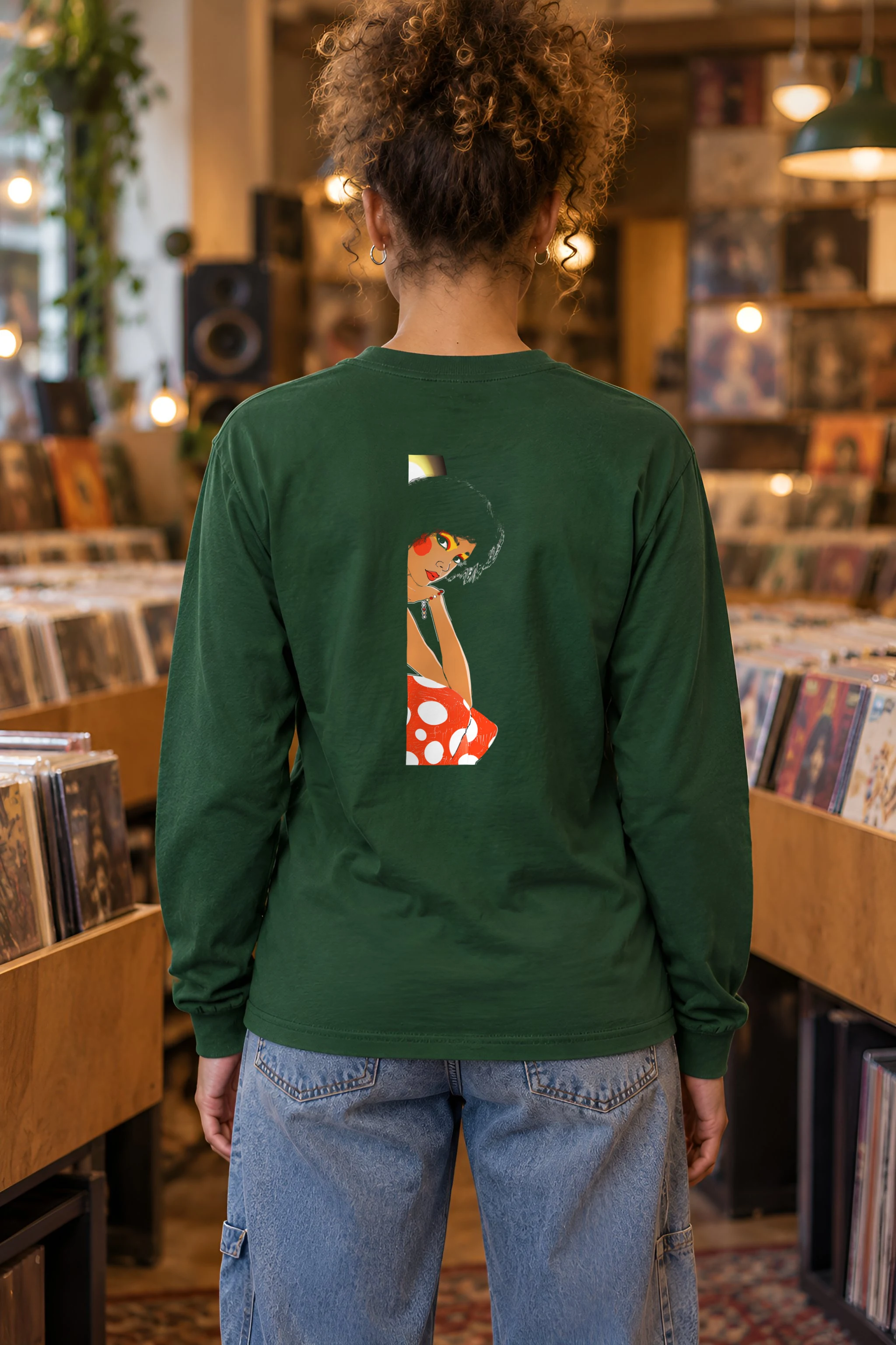 "Polka Dot Muse" Unisex Longsleeve T-shirt