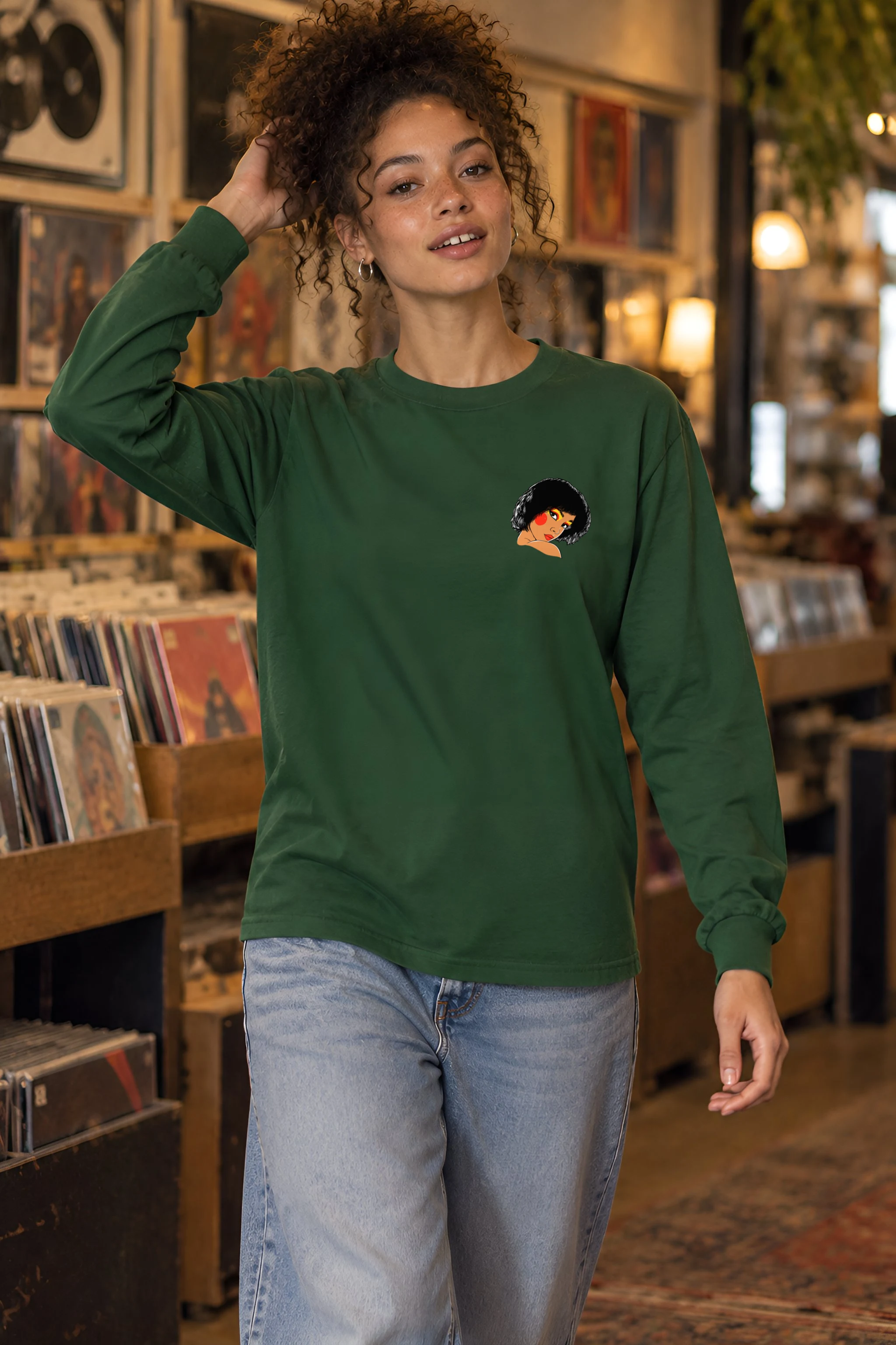"Polka Dot Muse" Unisex Longsleeve T-shirt