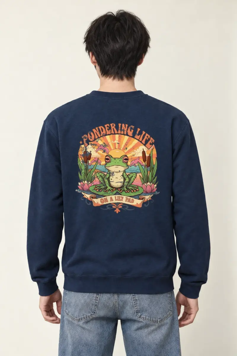 "Pondering Life" Heavy Blend Unisex Crewneck Sweatshirt