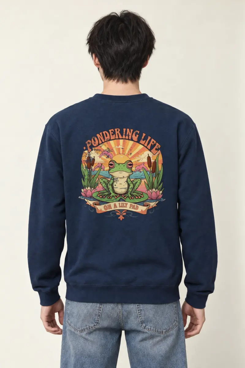 "Pondering Life" Heavy Blend Unisex Crewneck Sweatshirt