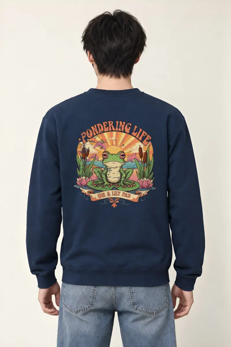 "Pondering Life" Heavy Blend Unisex Crewneck Sweatshirt