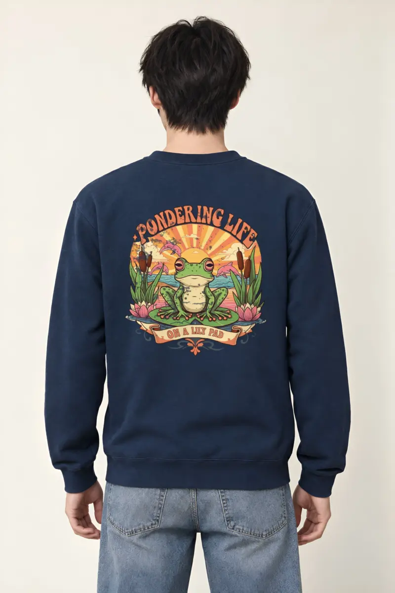 "Pondering Life" Heavy Blend Unisex Crewneck Sweatshirt